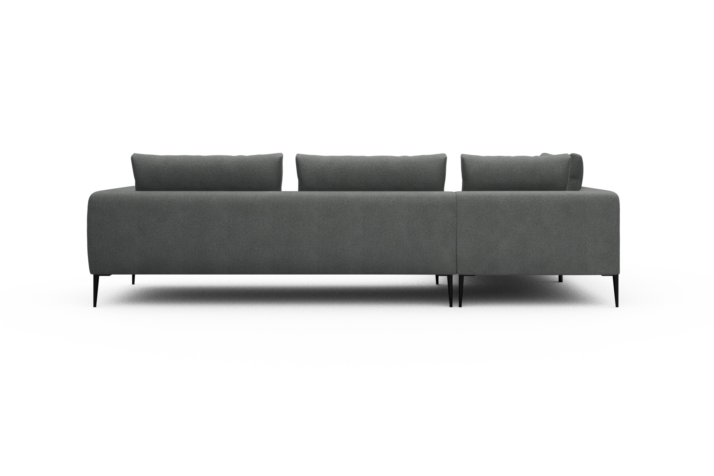 Ecksofa Paul Relax-Ecke rechts mit 3-Sitzer Satya-Steel
