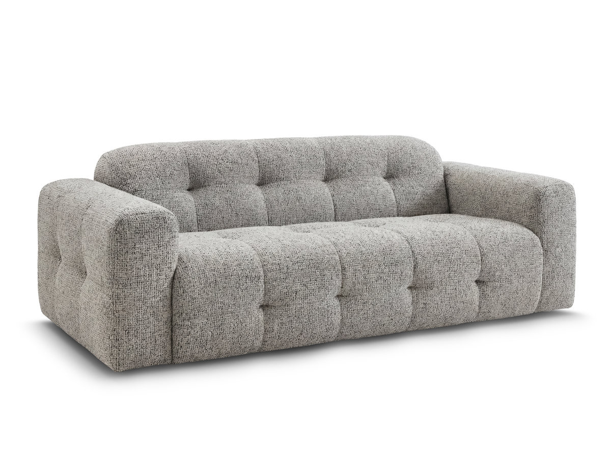 Bobochic Laura Sofa 3-Sitzer Melange-Stoff Taupe