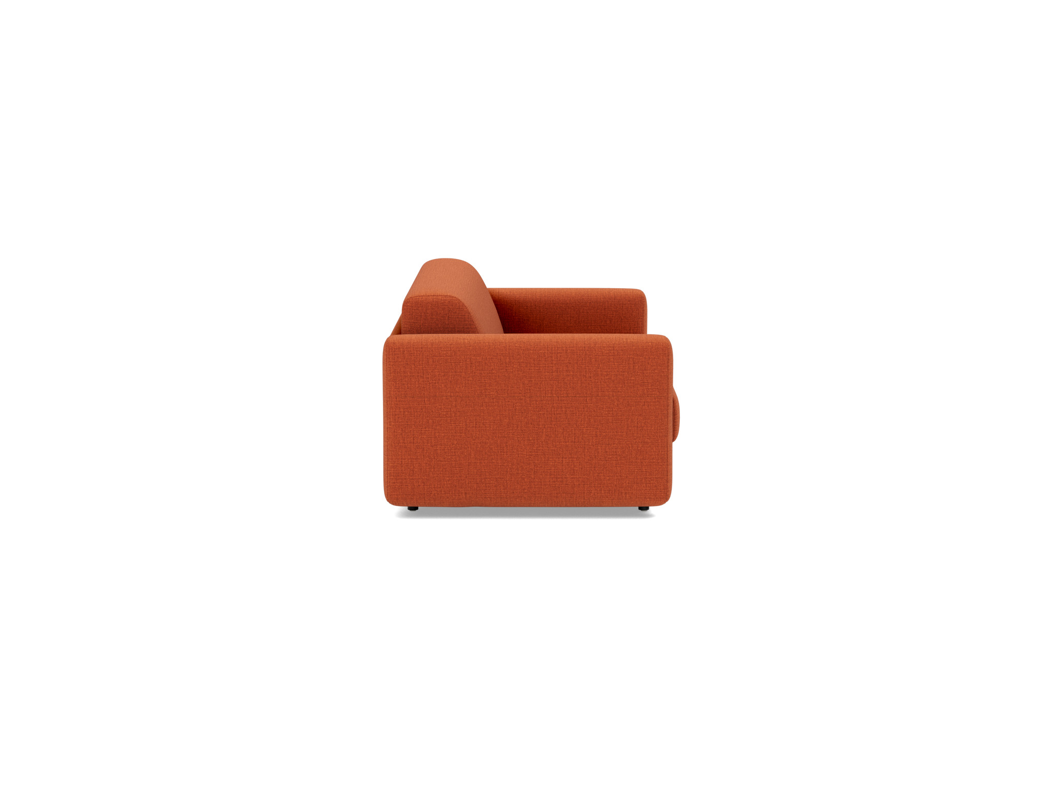Schlafsofa Killian mit Taschenfederkernmatratze 140 Chenille Esina 412-Rust-Orange