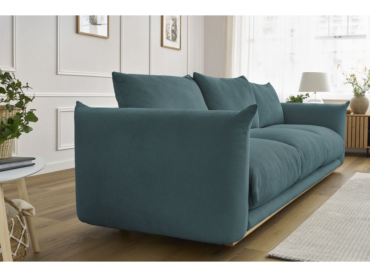 Bobochic Ernest Sofa 3-Sitzer 265 × 106 cm Stoff Dunkelblau