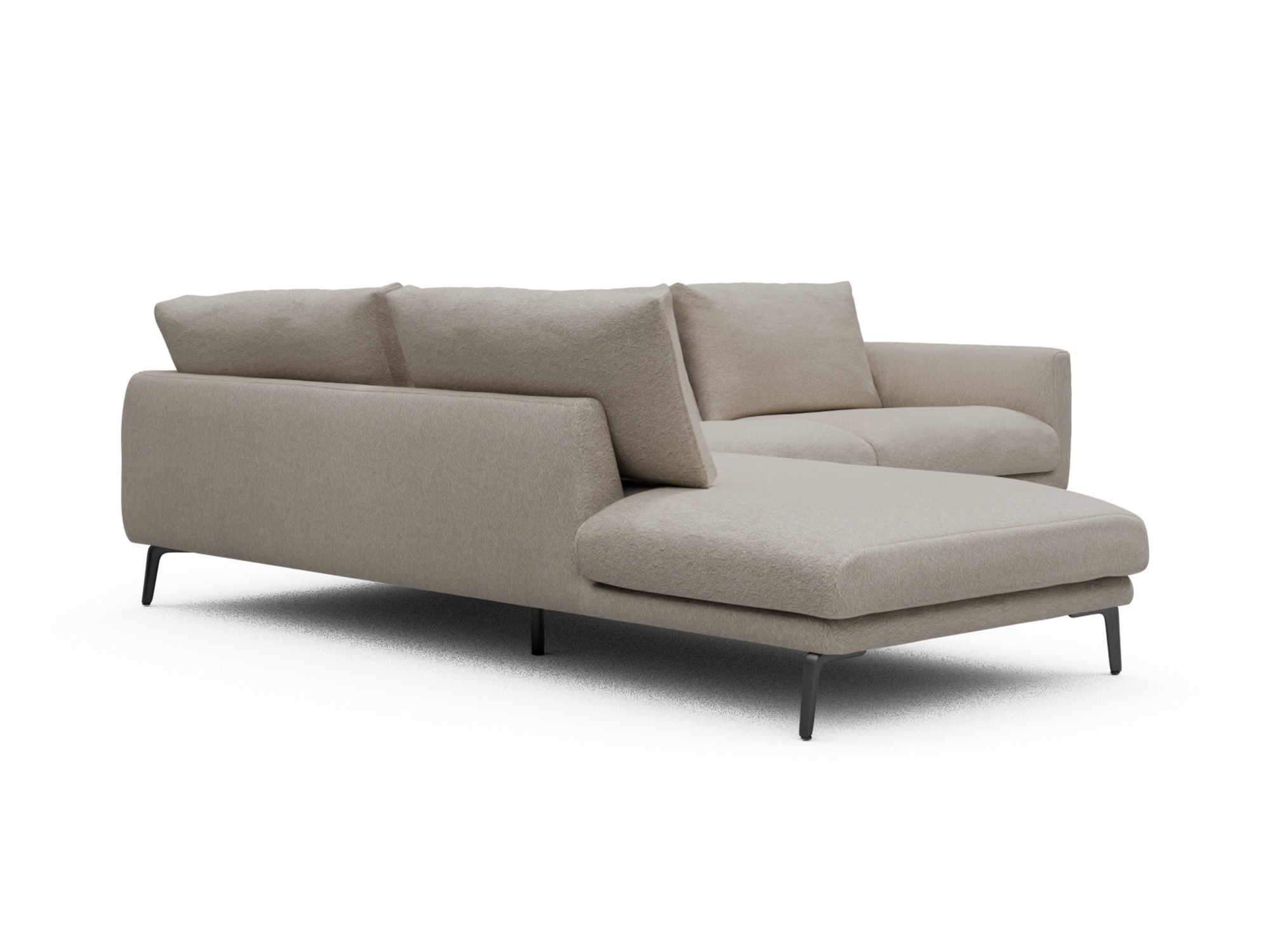 Skandi Home Ecksofa Karl Relax-Ecke links mit 2,5-Sitzer Aivi-Lace-Beige moebelfaktor