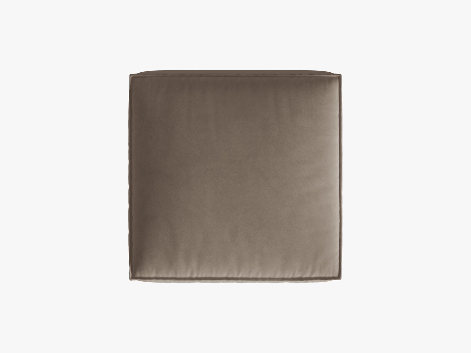 Micadoni Hocker Nuria 1-Sitzer Samt Warmes Grau