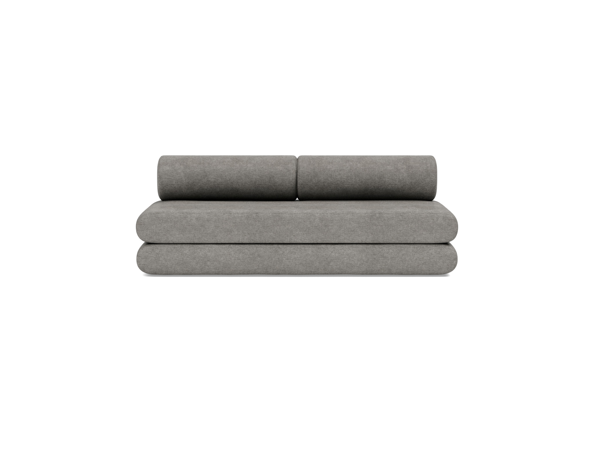 Tagesbett Circlus mit Rückenrollen Flachgewebe Avella 282-Warm-Grey