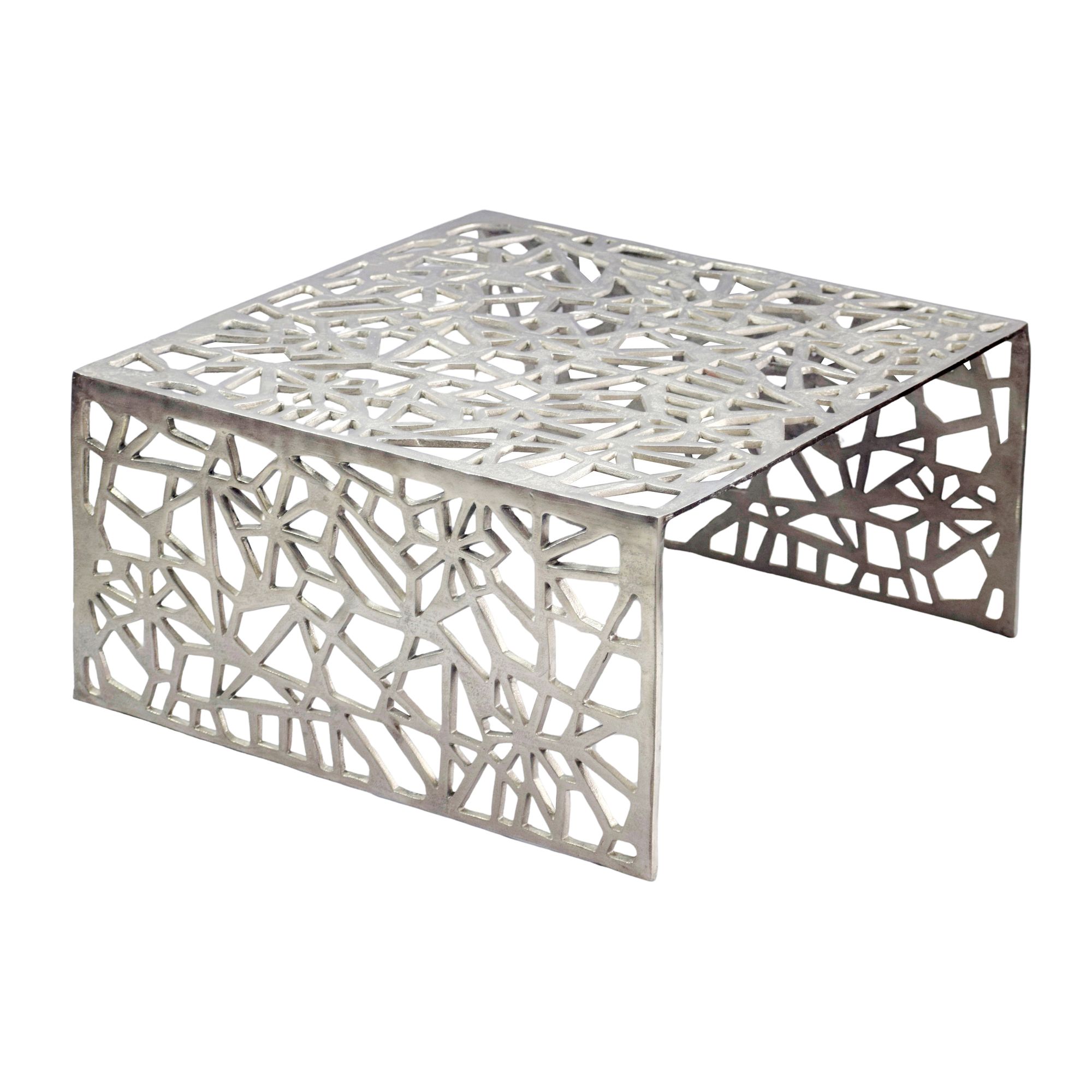 Couchtisch Langevag Aluminium Silber 60 × 60 × 31 cm