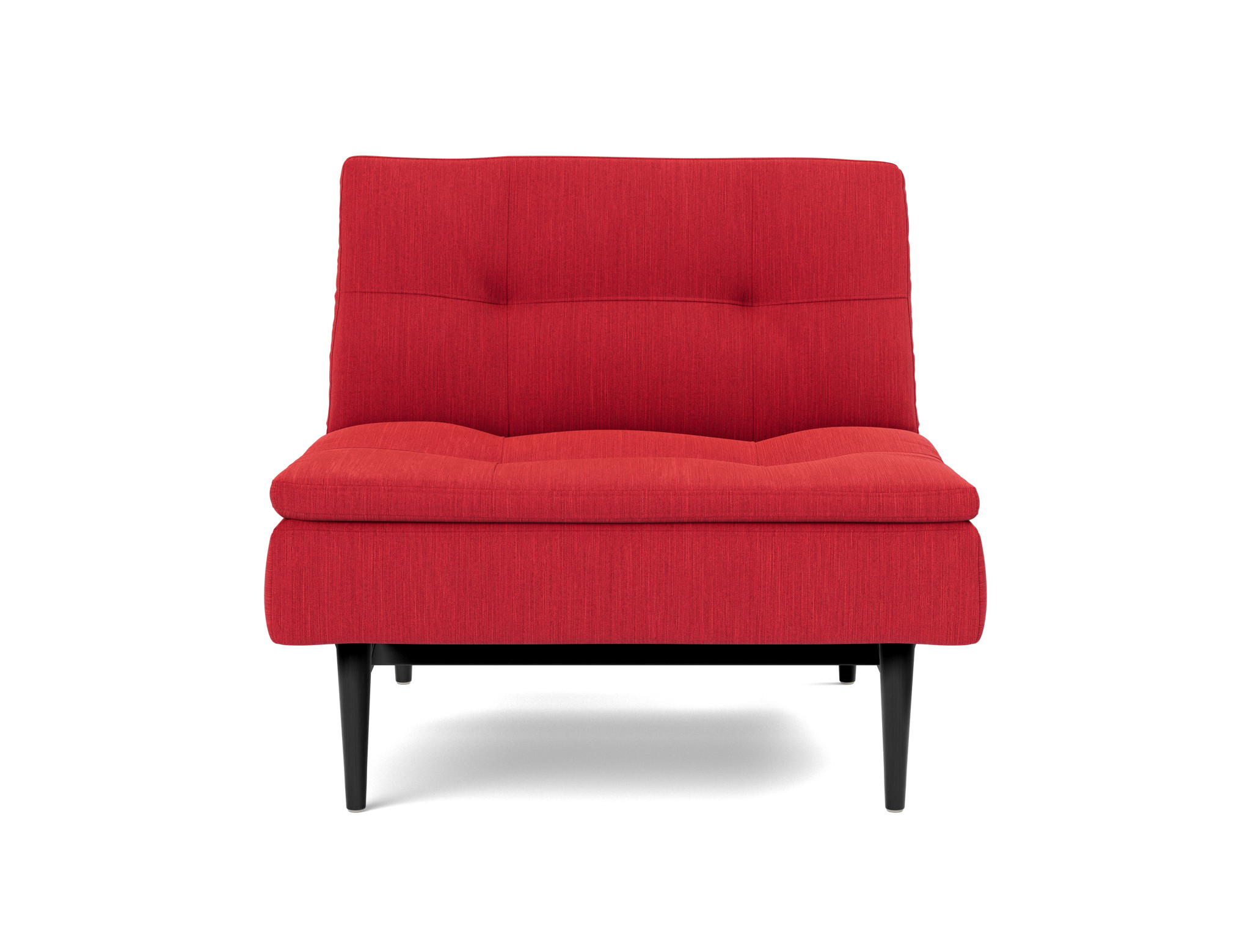 Sessel Dublexo Flachgewebe Elegance 511-Red Beine Styletto Eiche schwarz
