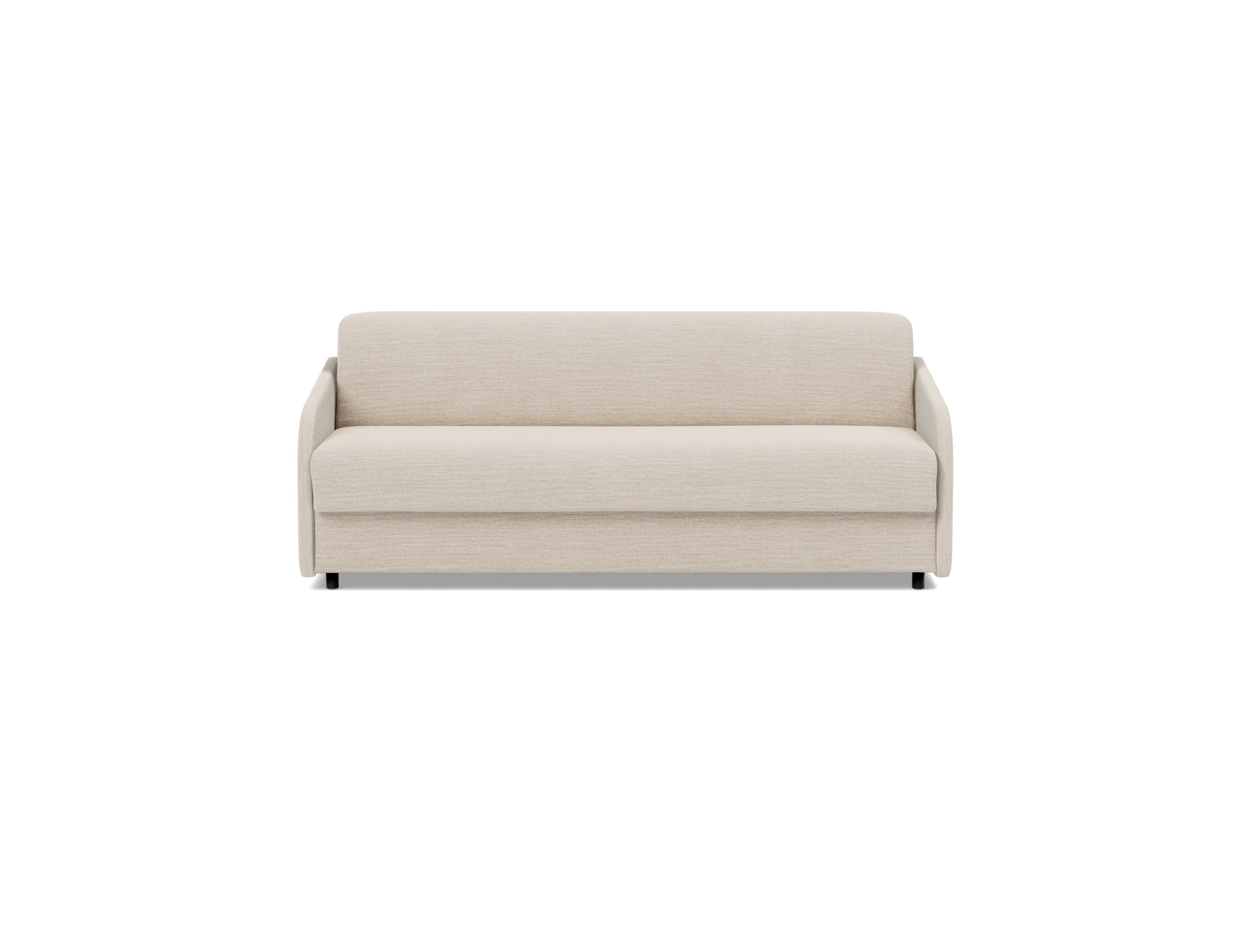 Schlafsofa Eivor mit Taschenfederkernmatratze 160 Webstoff Blida 612-Sand-Grey