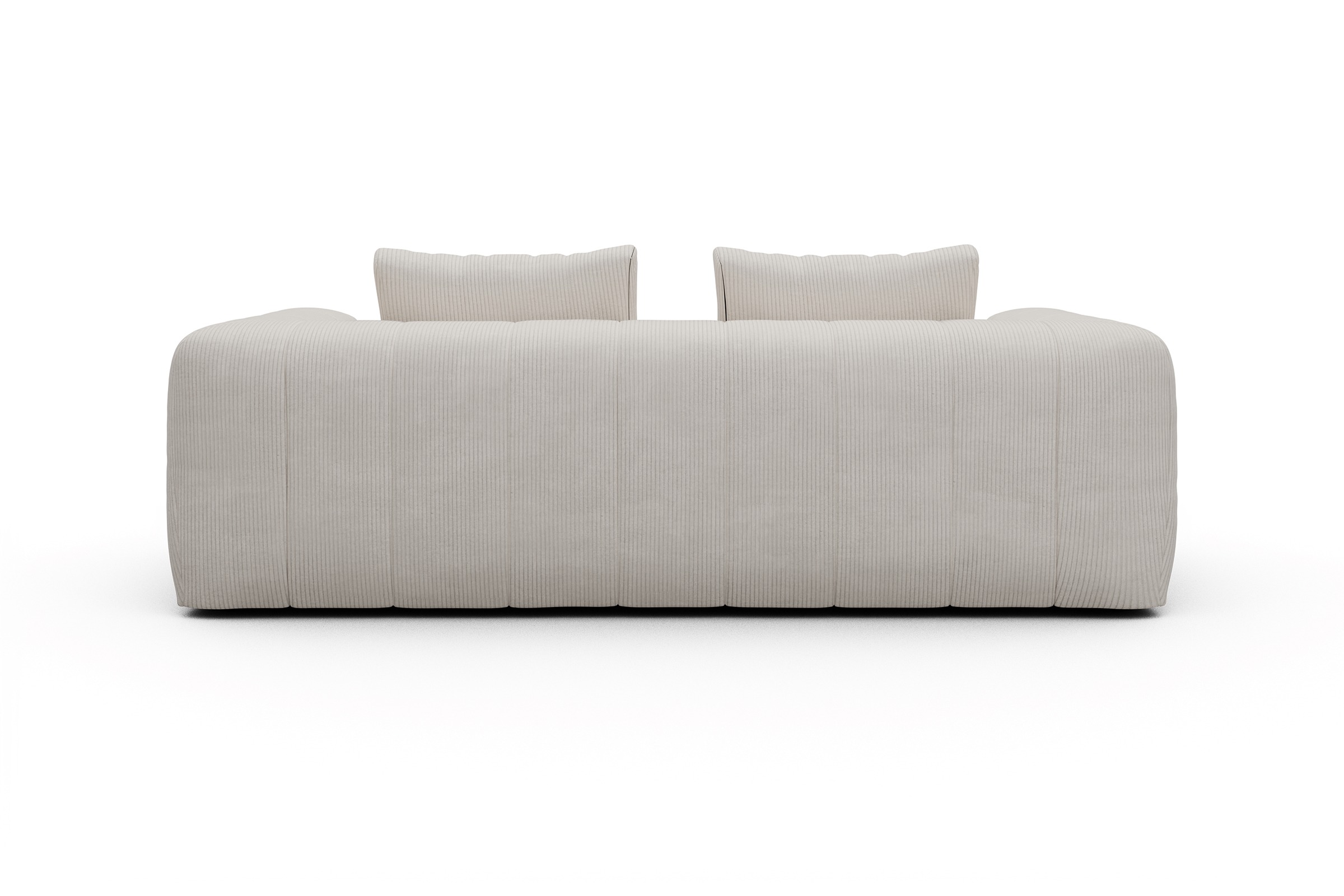 Sofa Hugo 3-Sitzer Corduroy-Ivory