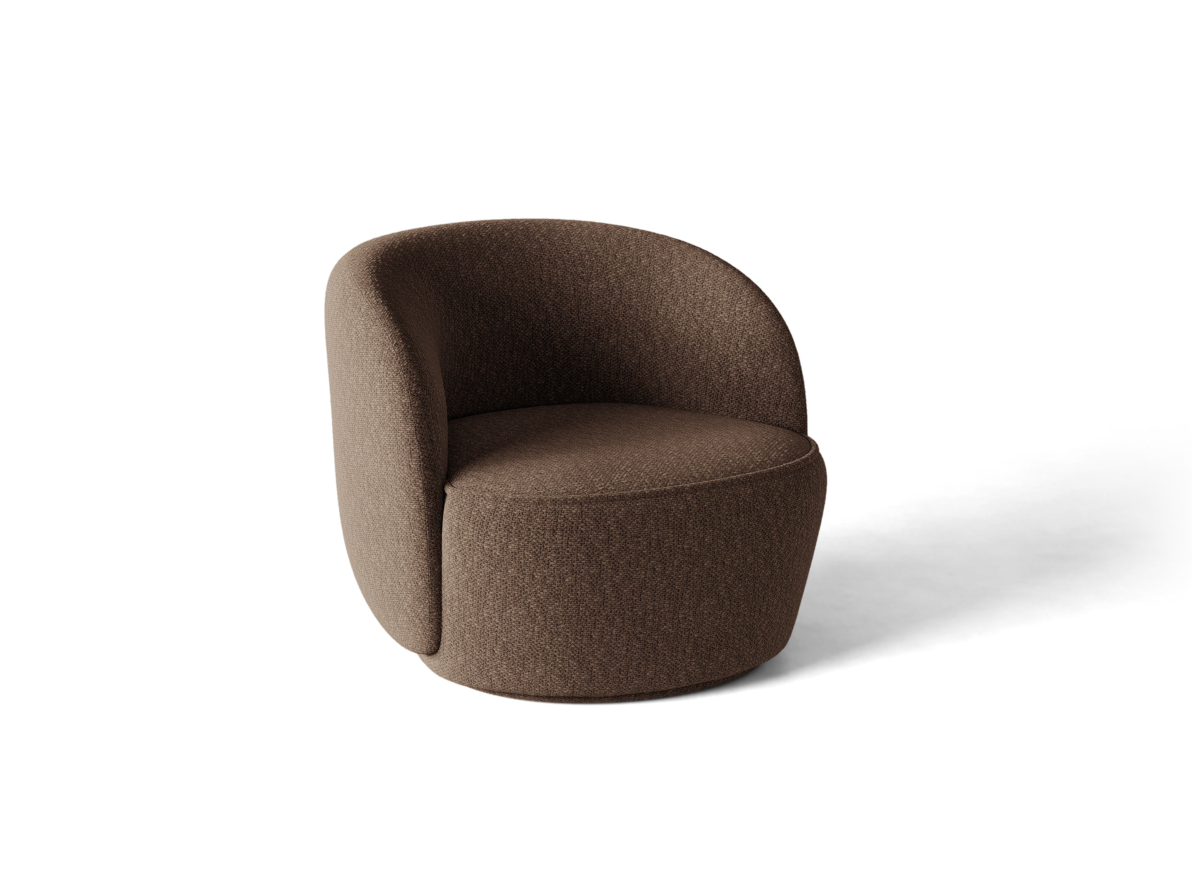 Micadoni Jonas Drehbarer Sessel Chenille Cover Me Graubraun