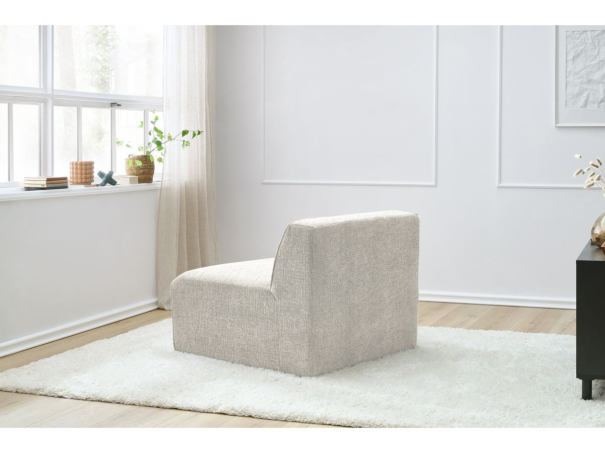 Bobochic Megeve Sofamodul 1-Sitzer Strukturstoff Beige