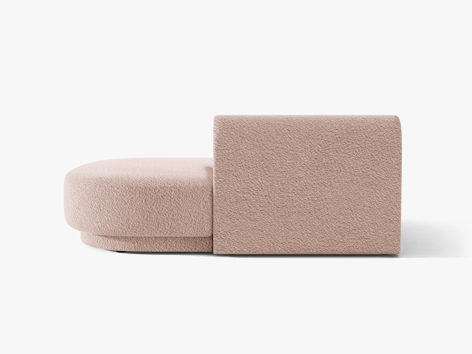Micadoni 2-Sitzer Sitzmodul offen Miley Boucle Baloo Puderrosa Rechts