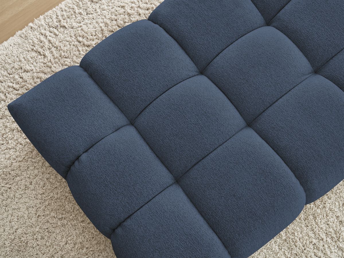 Bobochic Everest Pouf 166 × 100 cm Melange-Stoff Dunkelblau