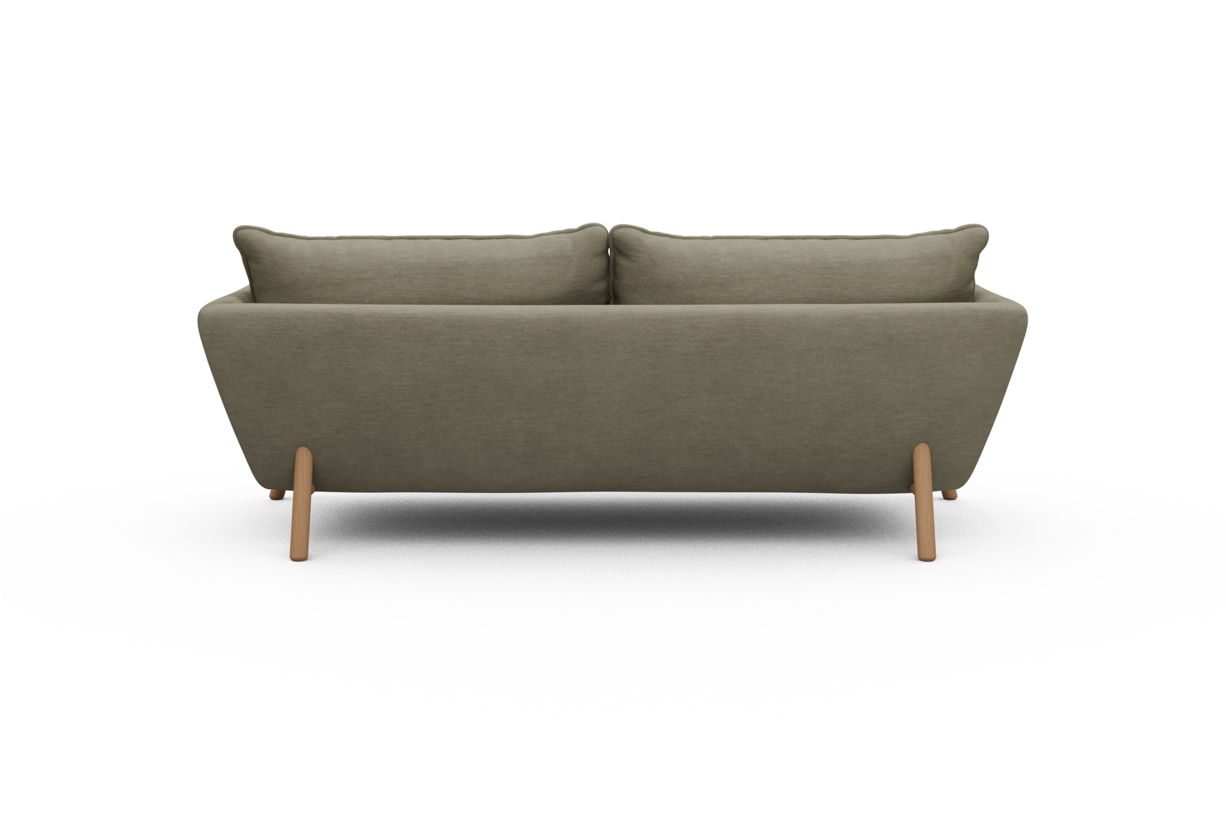 Sofa Emil PREMIUM 3-Sitzer Beinfarbe Eiche Natur Vivus-Dusty-Sand