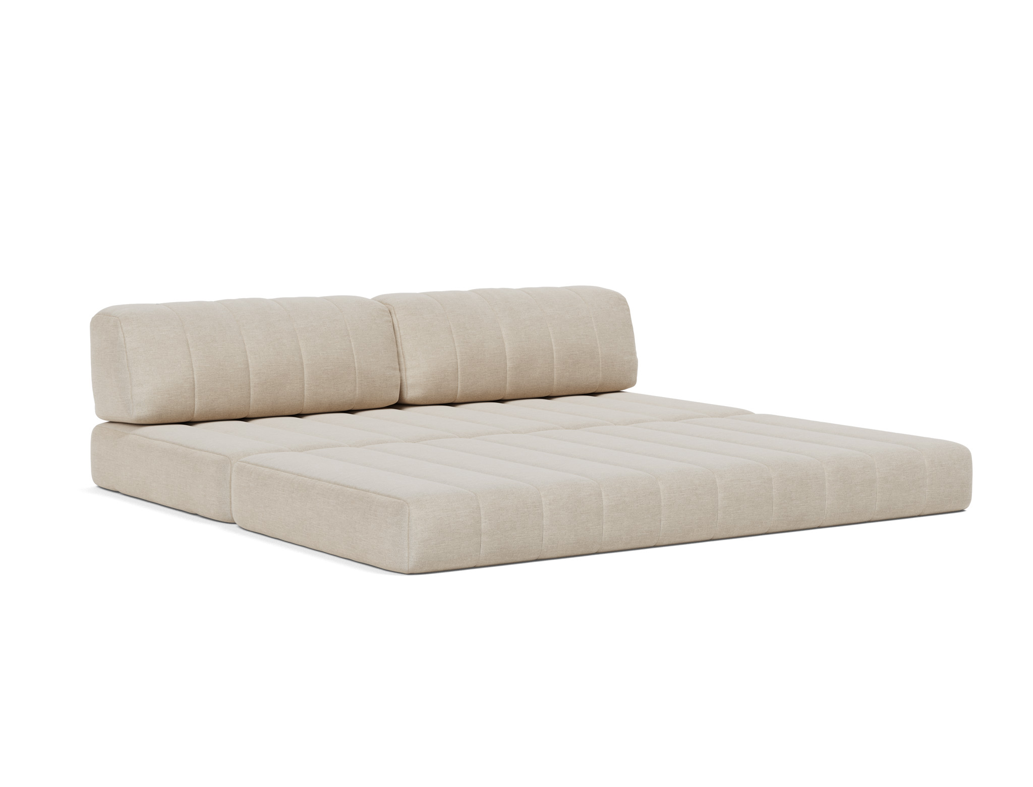 Schlafsofa CozyPad Flachgewebe Phobos 586-Latte