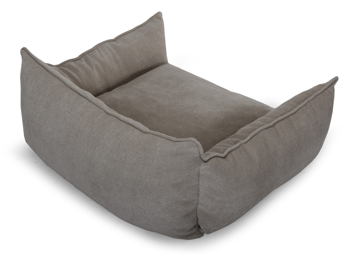 Bobochic Pluto Hundekorb Strukturstoff Taupe, Größe XL (100 cm)