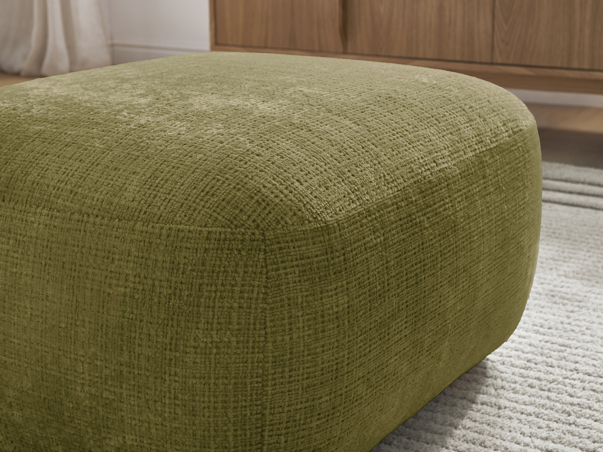 Bobochic Denise Pouf Strukturstoff Grün