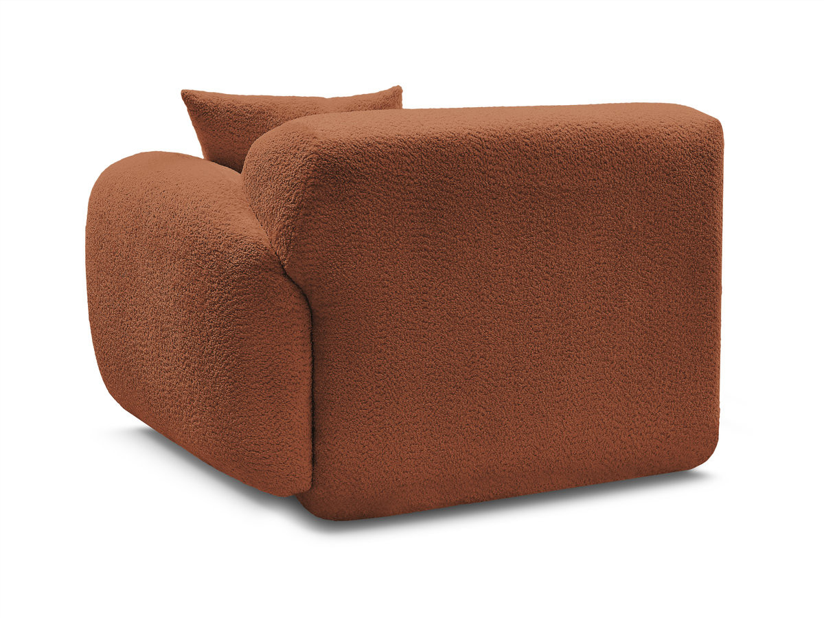 Bobochic Anda Sofamodul 1-Sitzer 104 × 103 cm Chenille Orange Ecke rechts