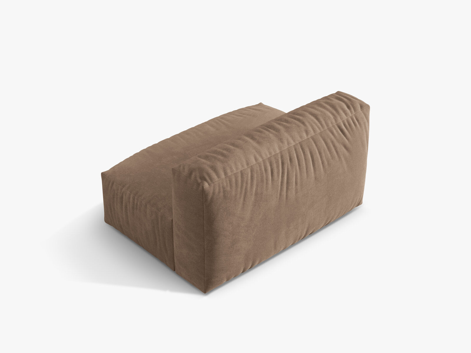 Micadoni Modul Martina 1-Sitzer Groß Samt Vogue Dunkelbeige