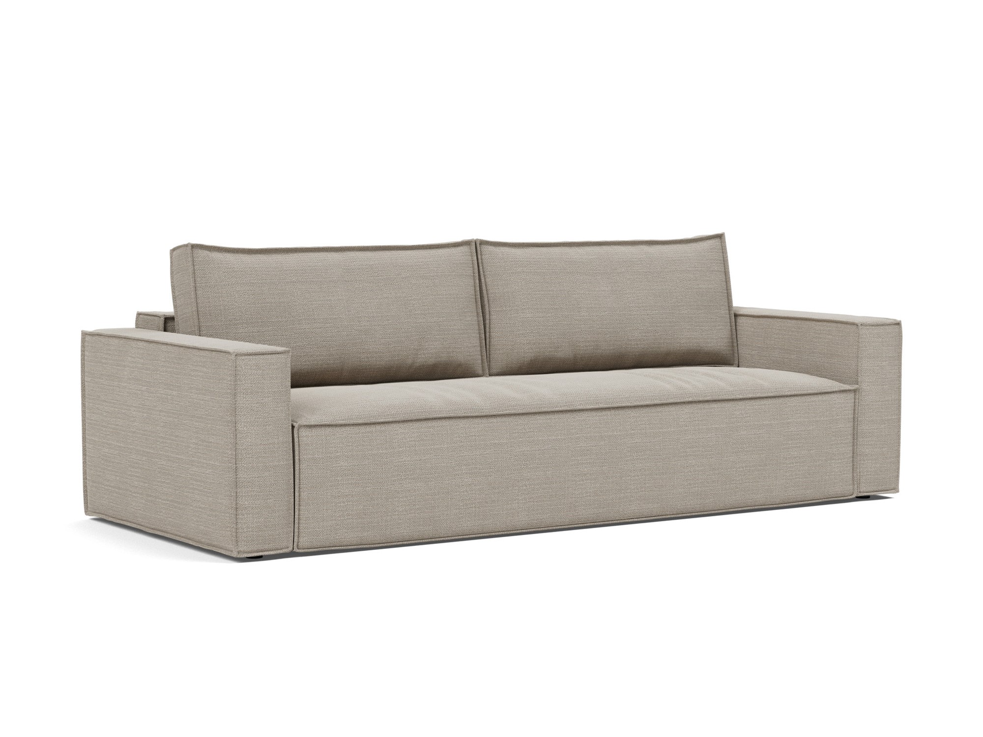 Schlafsofa Newilla Strukturierter Stoff Kenya 579-Gravel