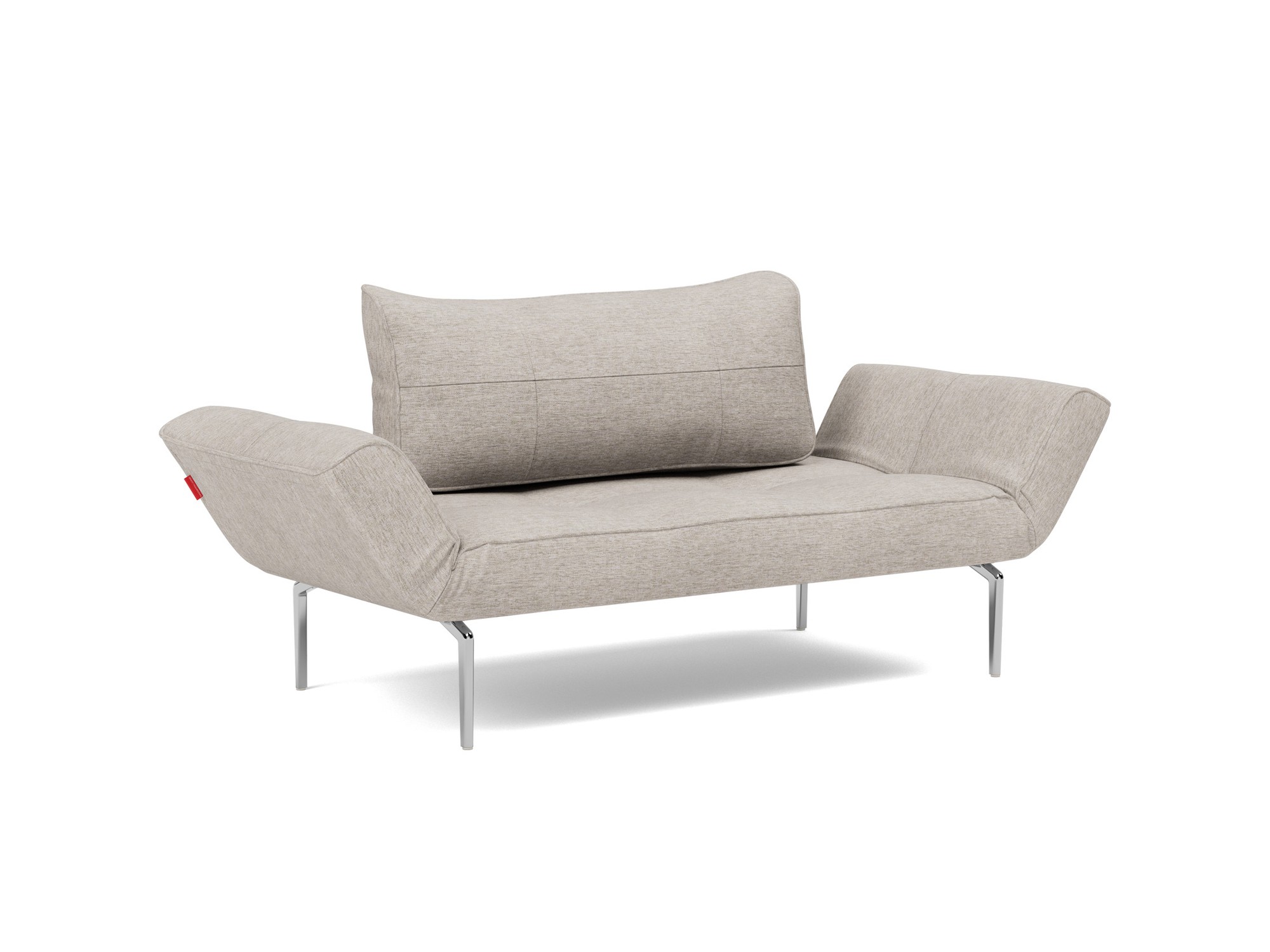 Tagesbett Zeal Chenille Yuveno 471-Sand Beine Straw Aluminium