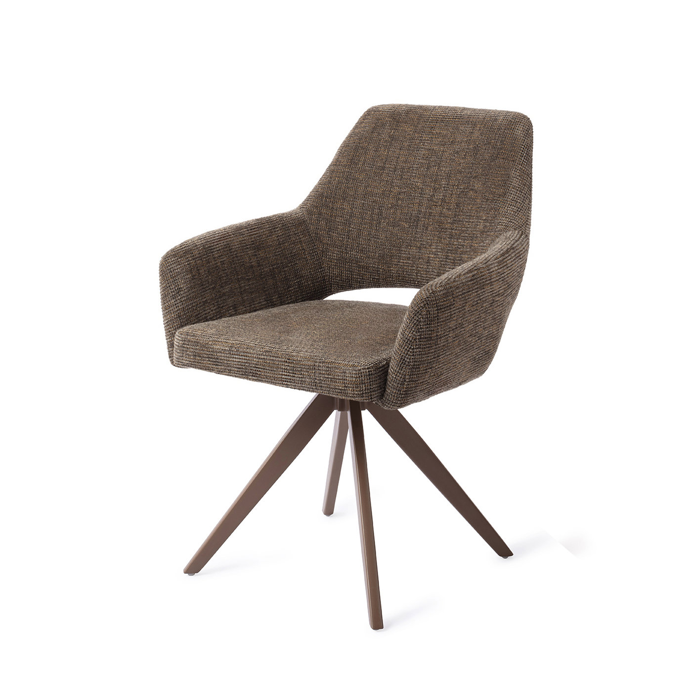 Jesper Home Esszimmerstuhl Yanai Checked Chestnut Turn Braun