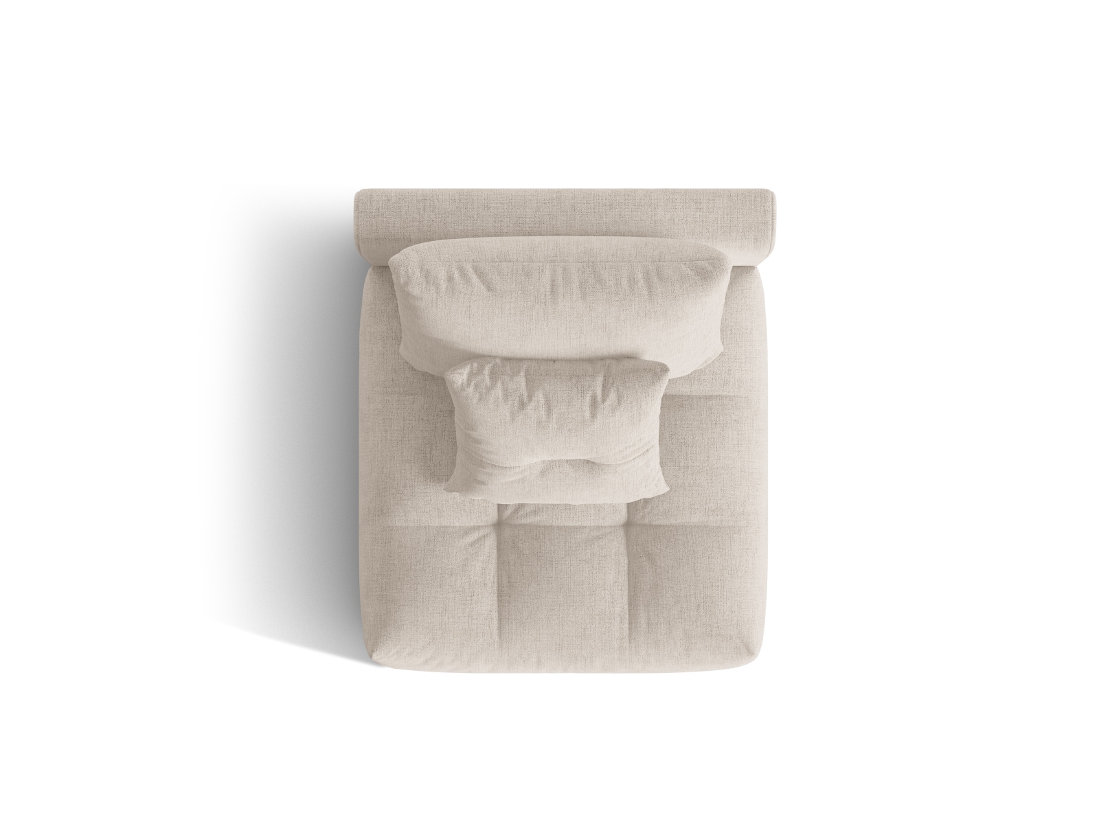Micadoni Armloses Modul Bloom Strukturierter Stoff City Dunkelbeige