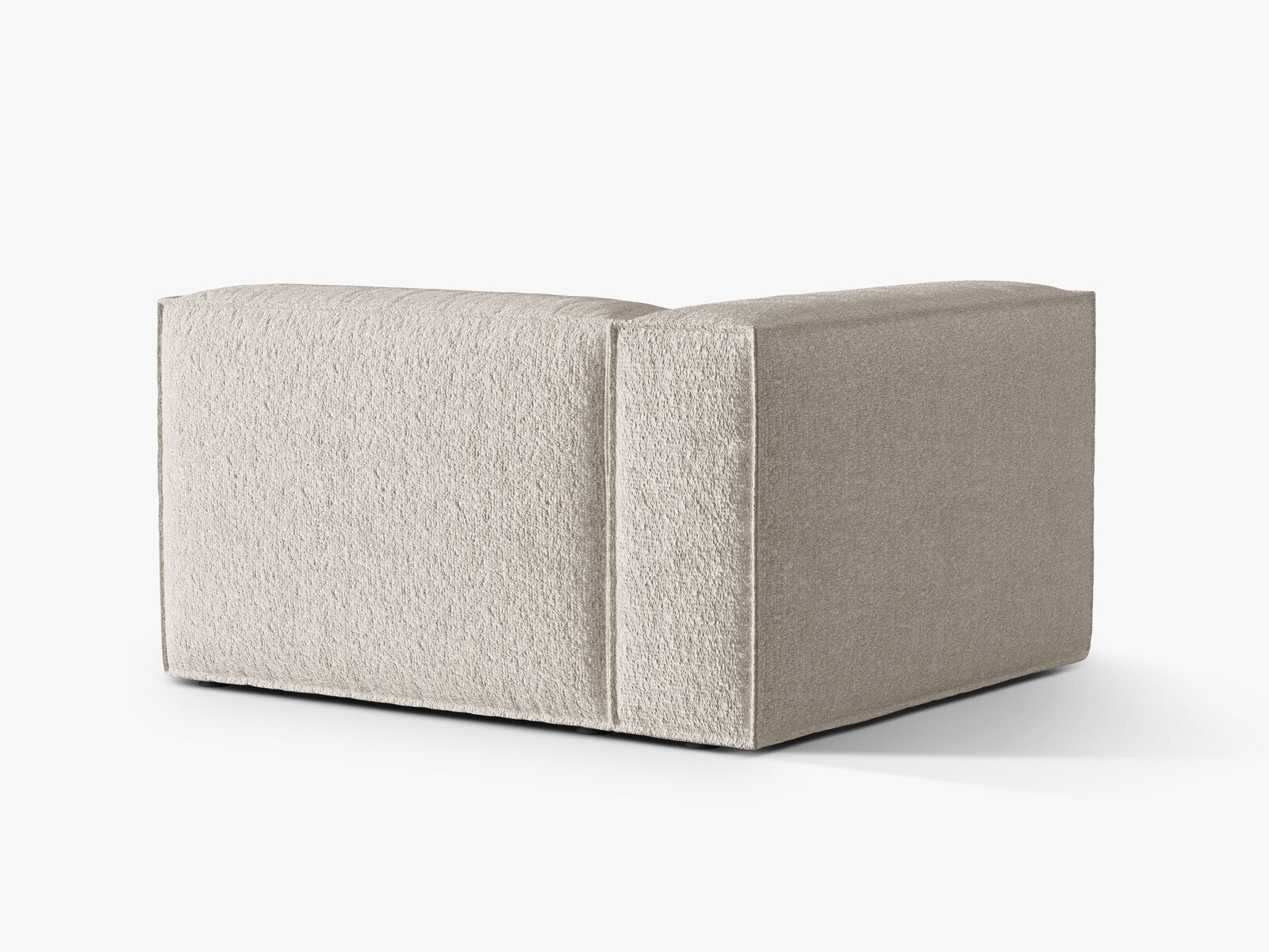 Micadoni Eckmodul Nuria 2-Sitzer Links Boucle Beige