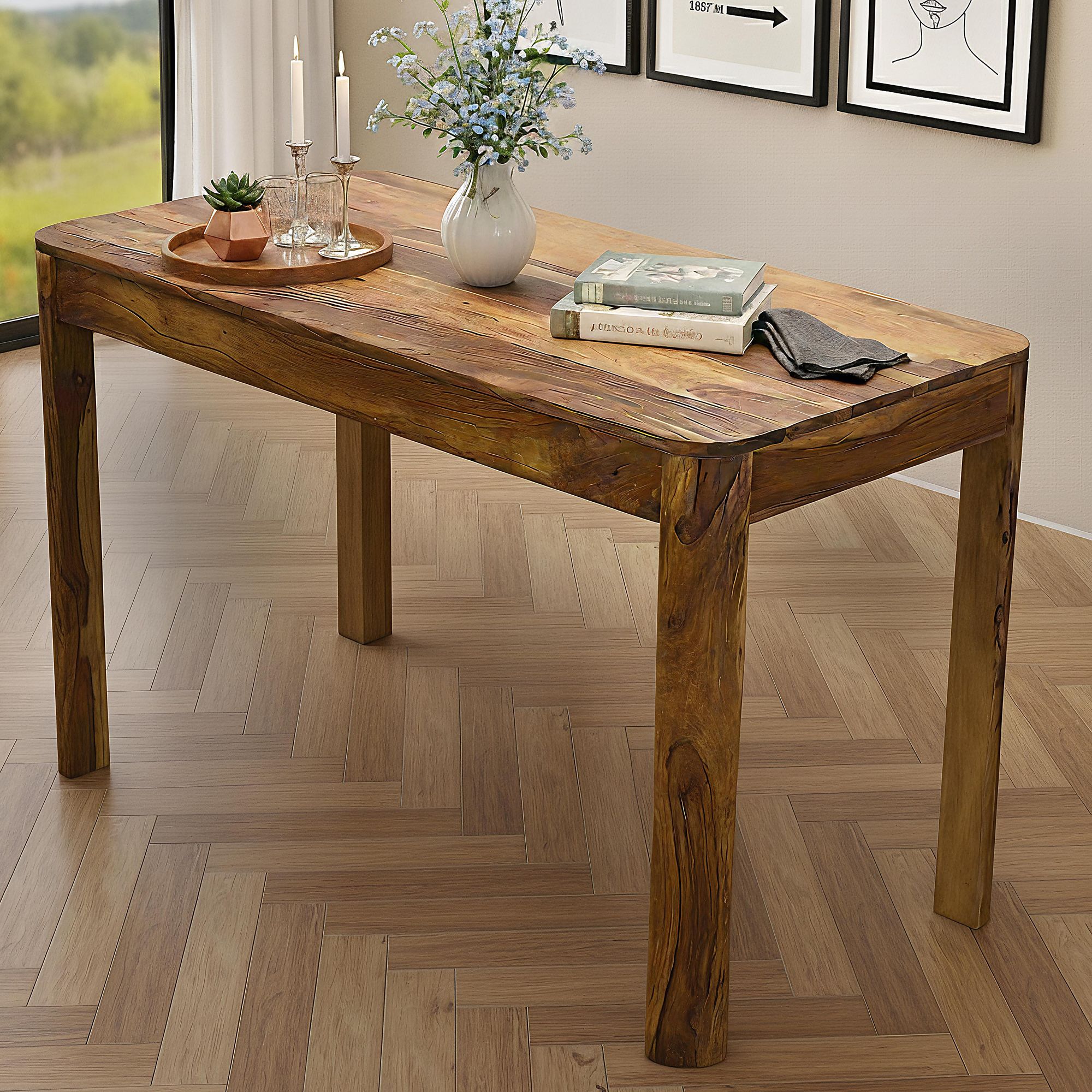 Esstisch Notteroy Sheesham Massivholz 120 × 60 × 76 cm