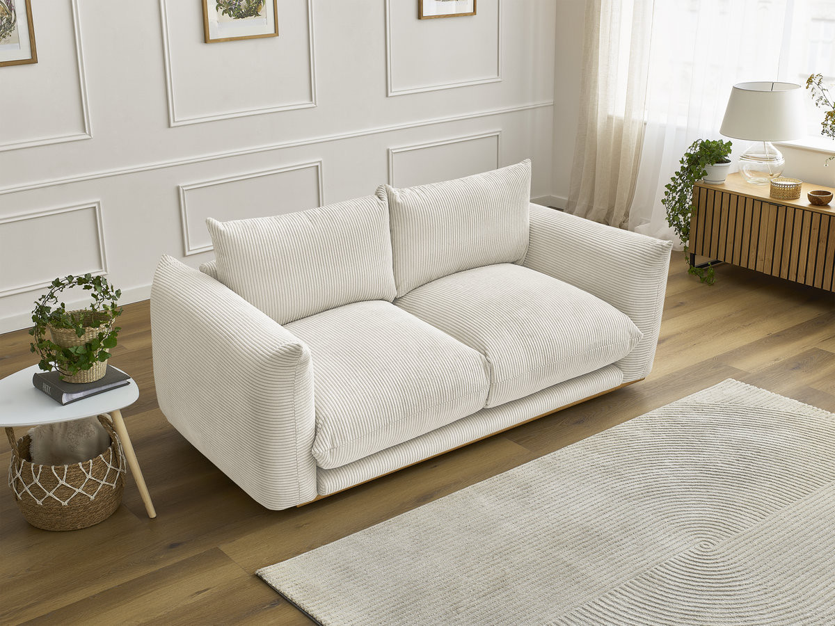 Bobochic Ernest Sofa 2-Sitzer Cordsamt Beige
