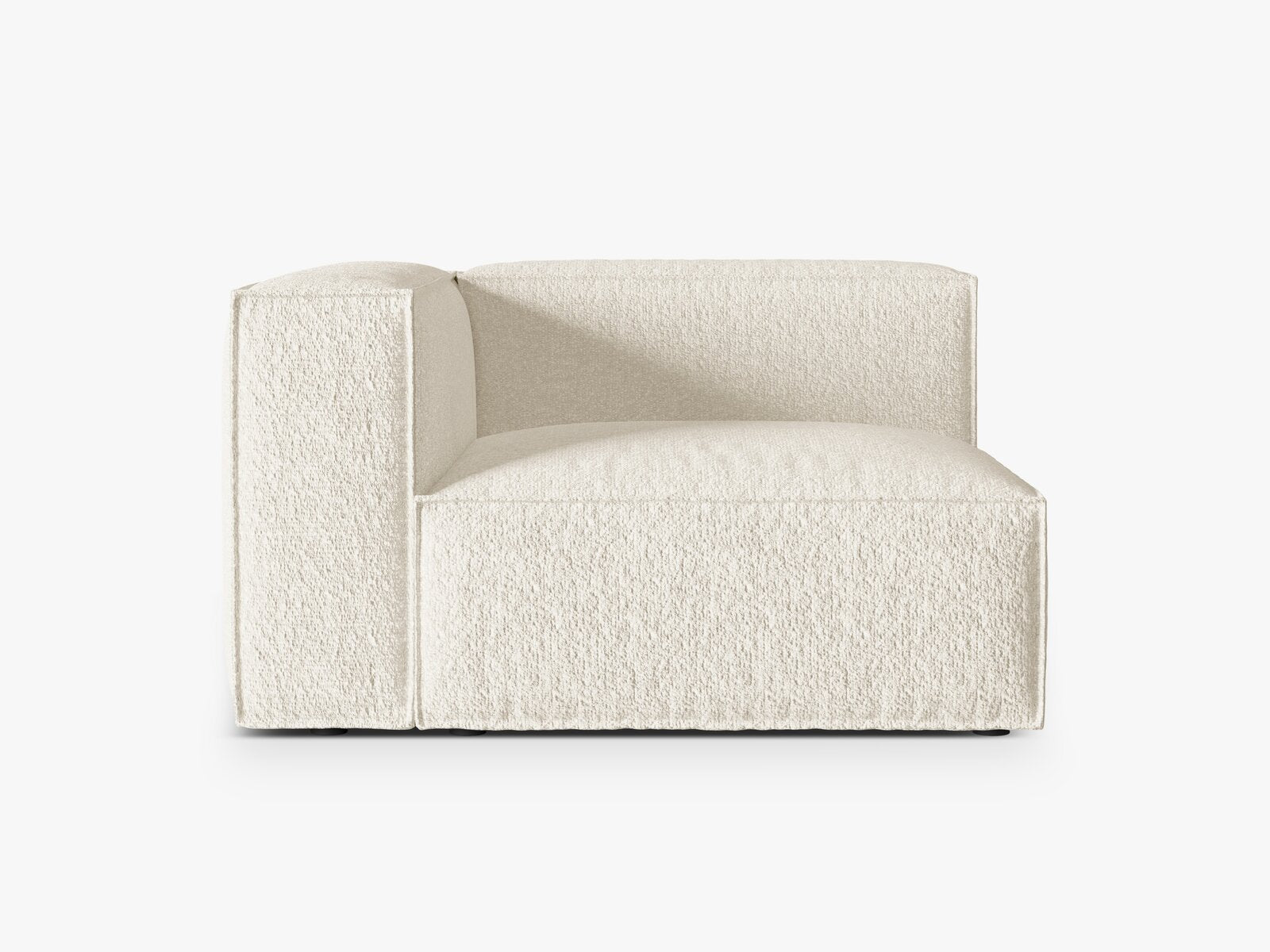 Micadoni Eckmodul Groß Nuria 1-Sitzer Links Boucle Elfenbein