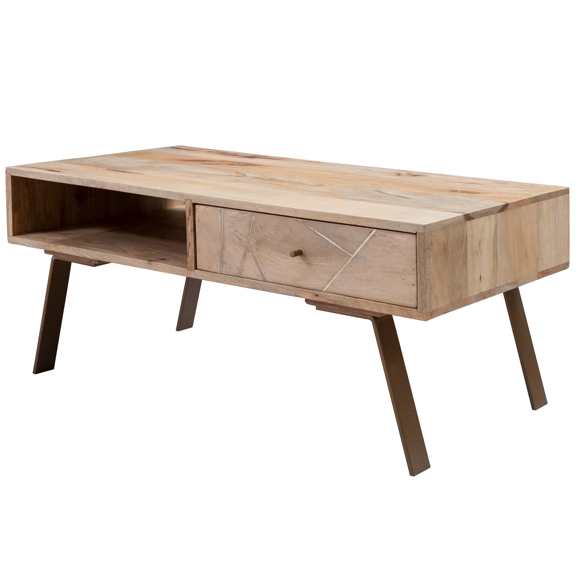 Couchtisch Dale Mango Massivholz 95 × 50 × 42 cm