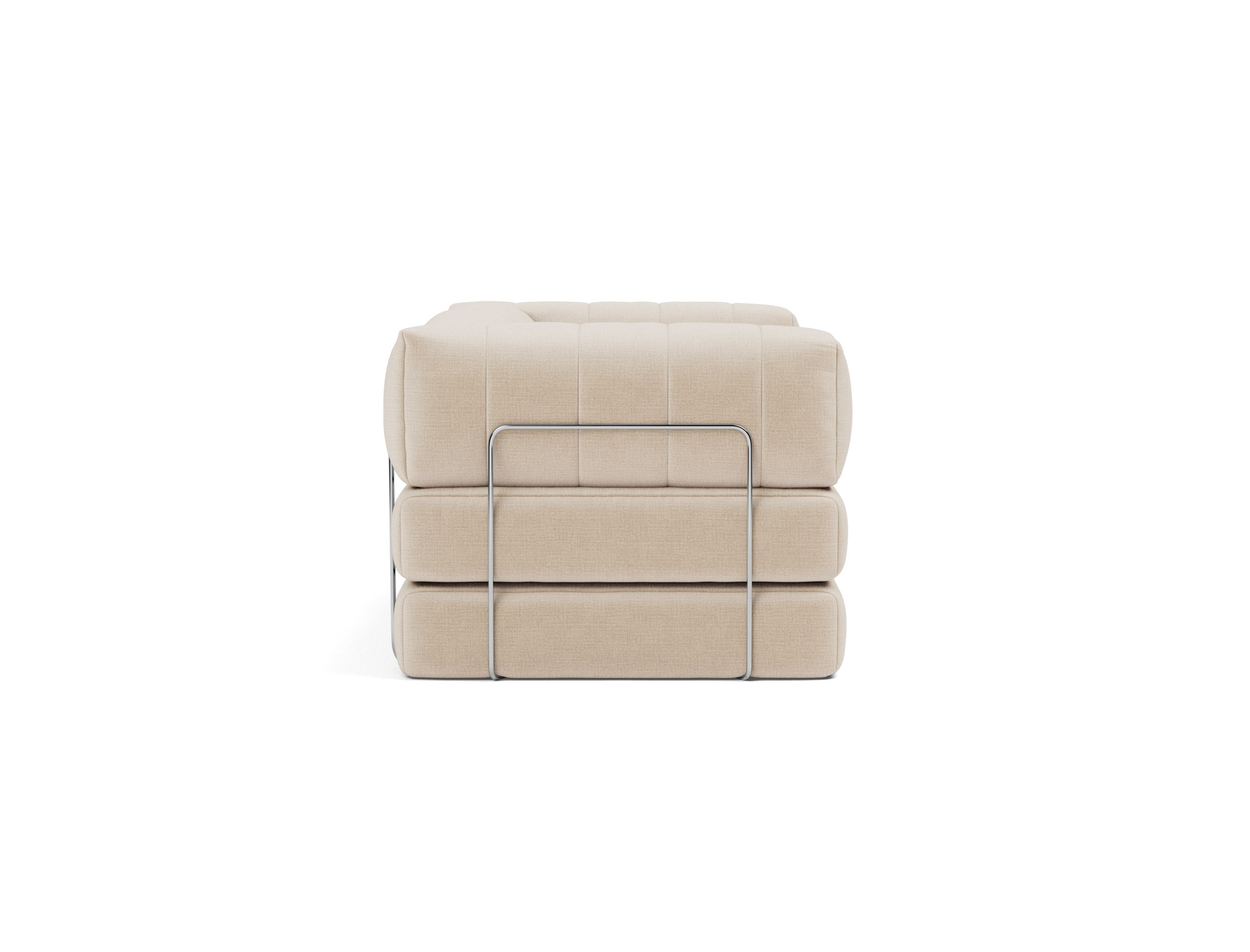 Schlafsofa CozyPad mit Armlehnen Chenille Esina 410-Almond-Beige
