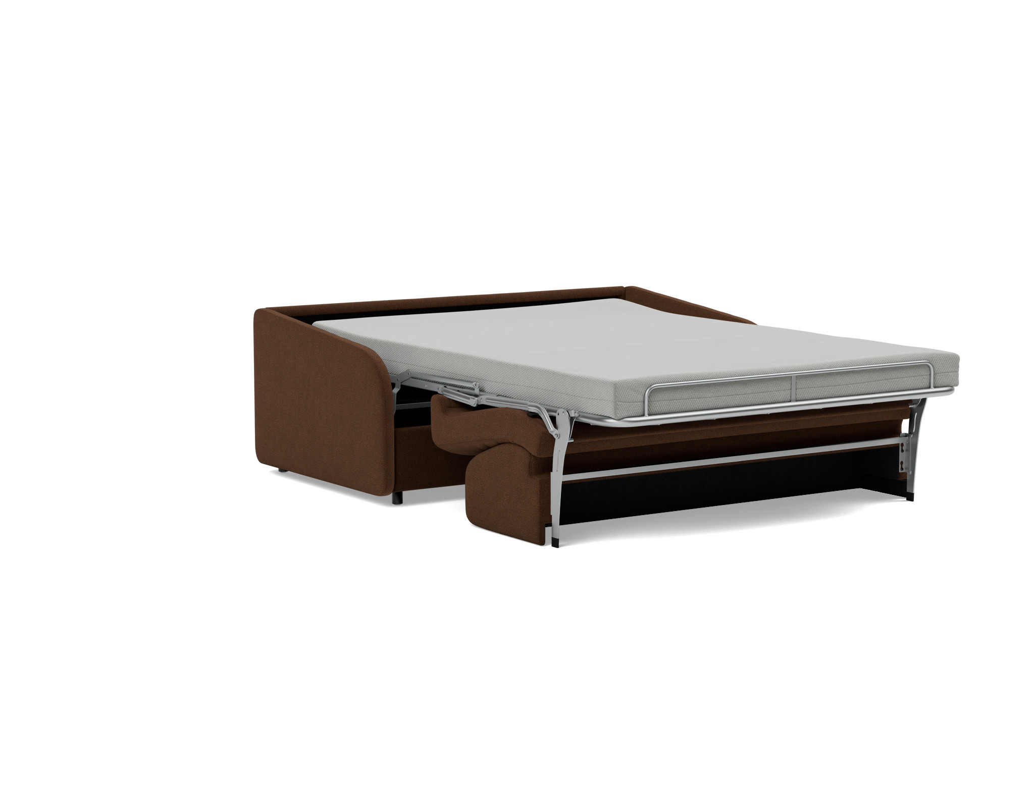 Schlafsofa Eivor mit Memory-Matratze 140 Strukturierter Stoff Taura 359-Cappuccino