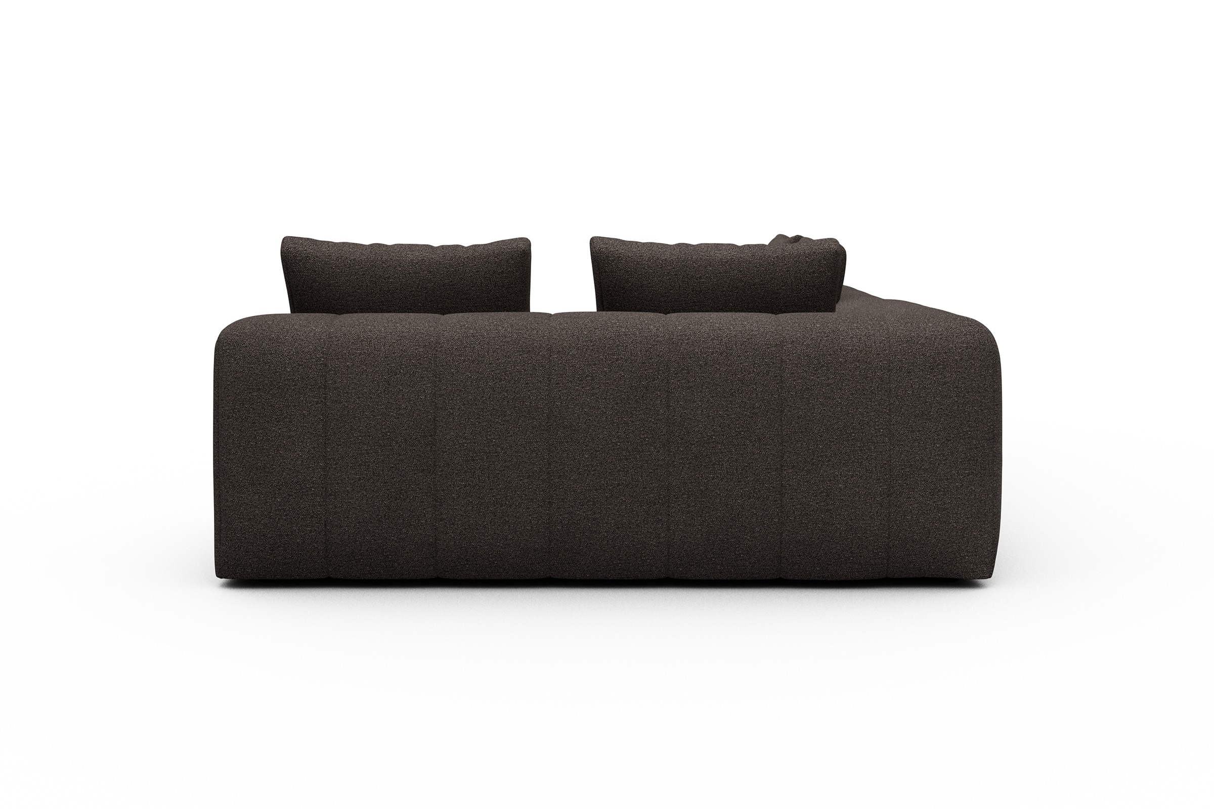 Ecksofa Hugo 2x 2,5-Sitzer Armlehne links Boucle-Taupe
