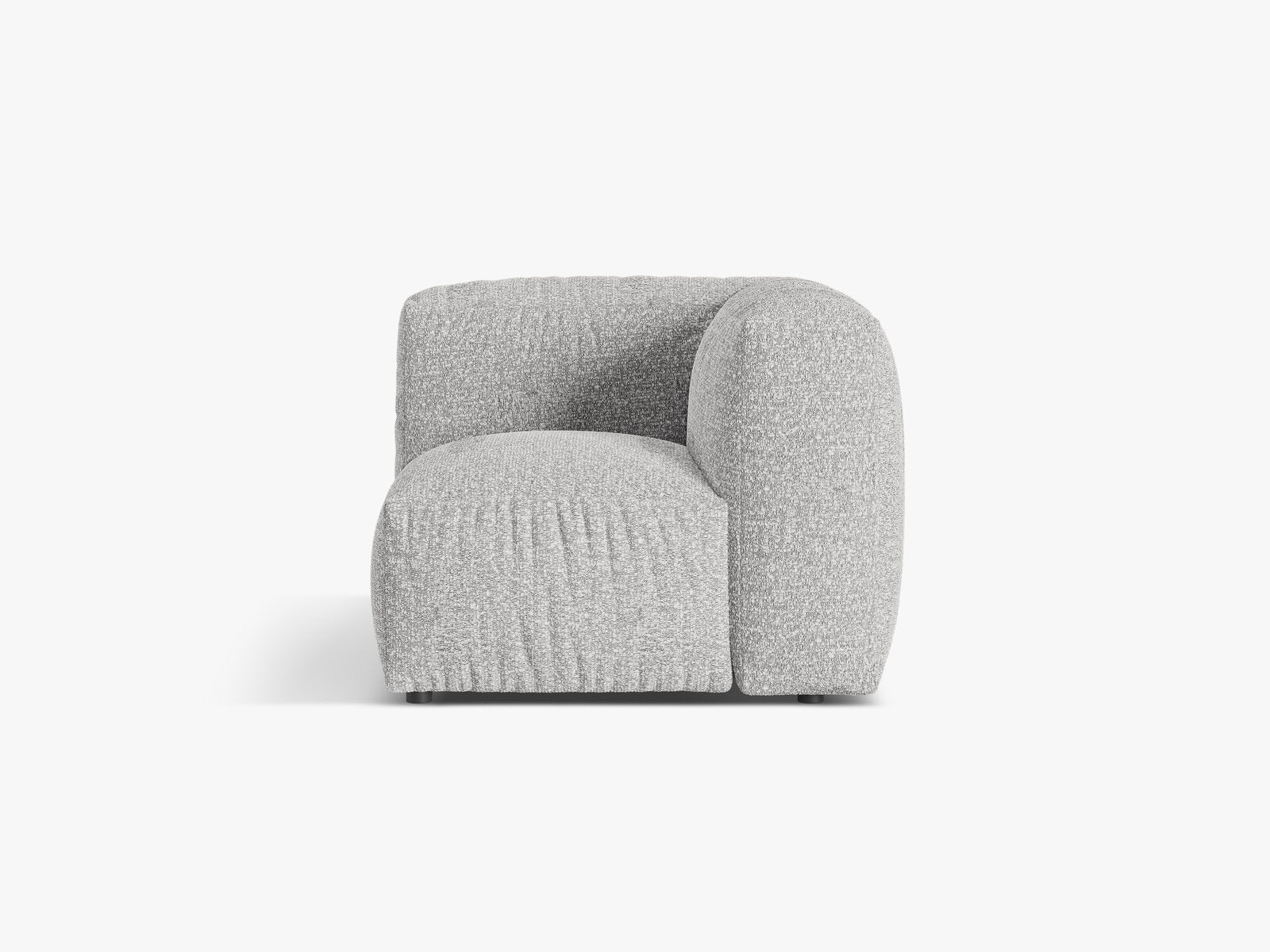 Micadoni Eckmodul Martina 1-Sitzer Klein Boucle Monet Silber