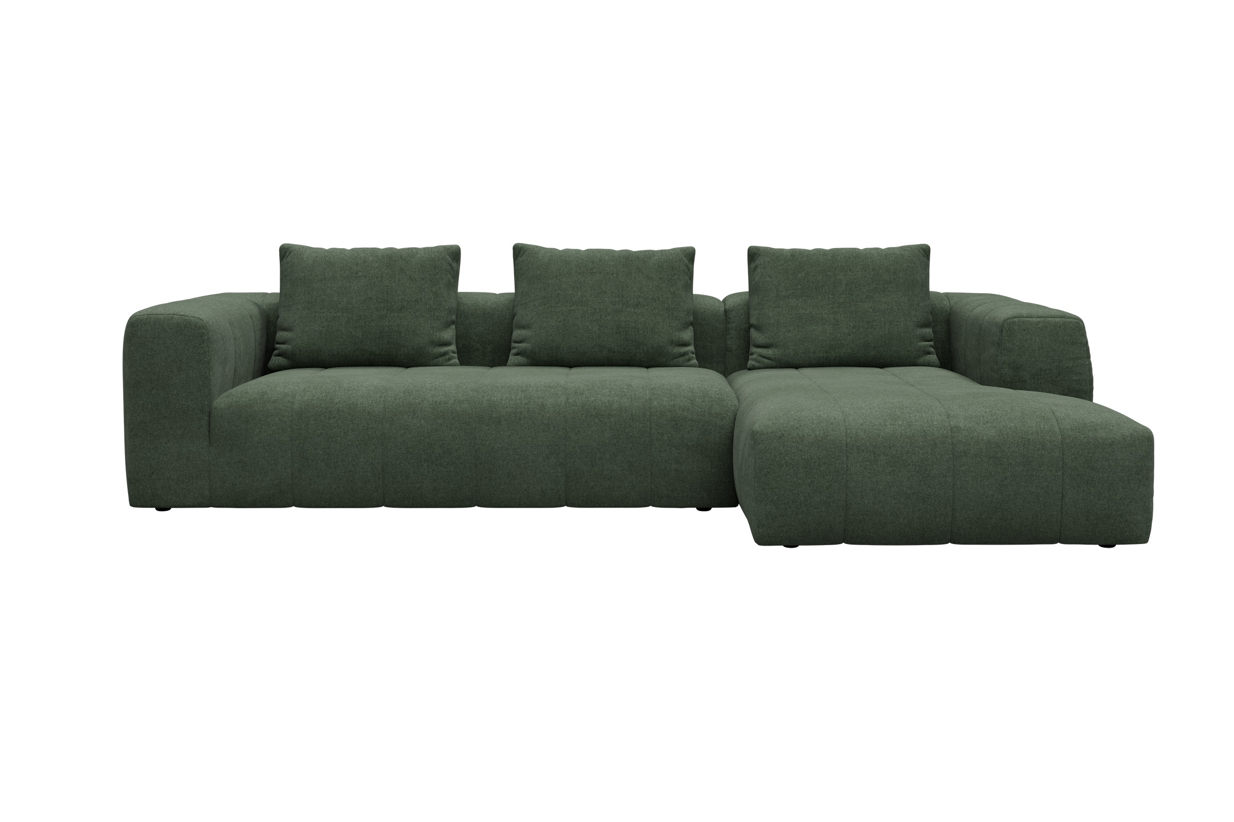Hugo 2,5-Sitzer Armlehne links mit Chaiselongue Casone-Forest-Green moebelfaktor
