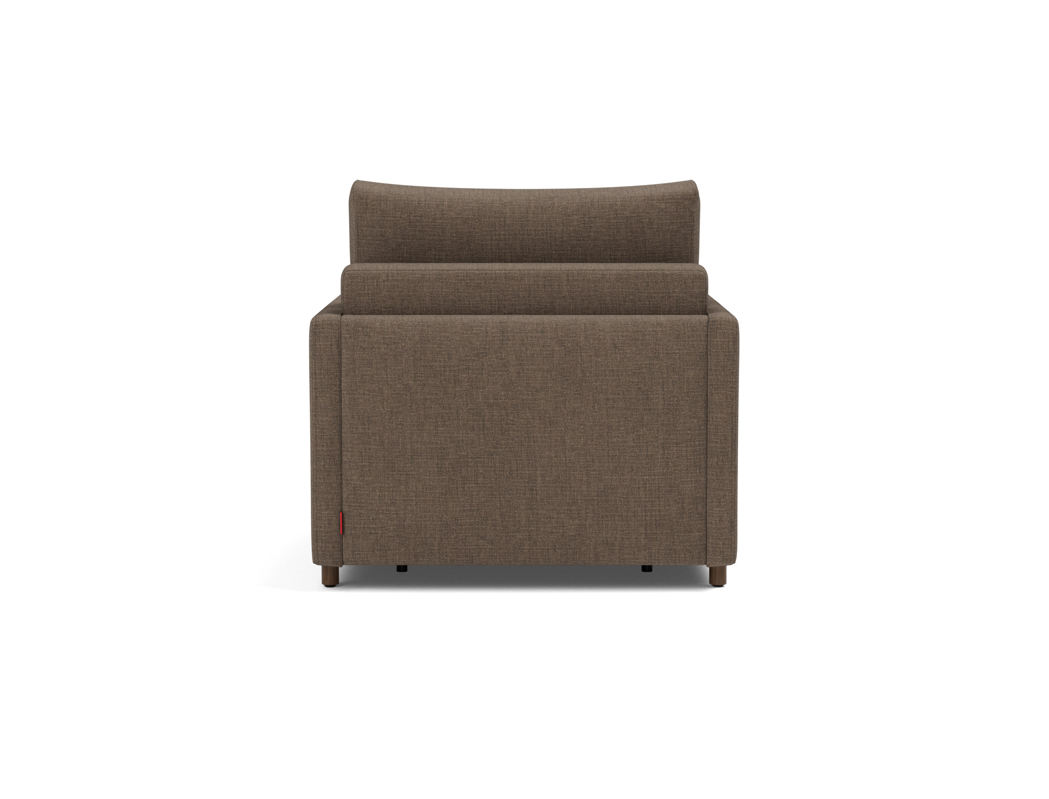 Schlafsessel Neah mit Slim-Armlehnen Chenille Esina 411-Cedar-Brown