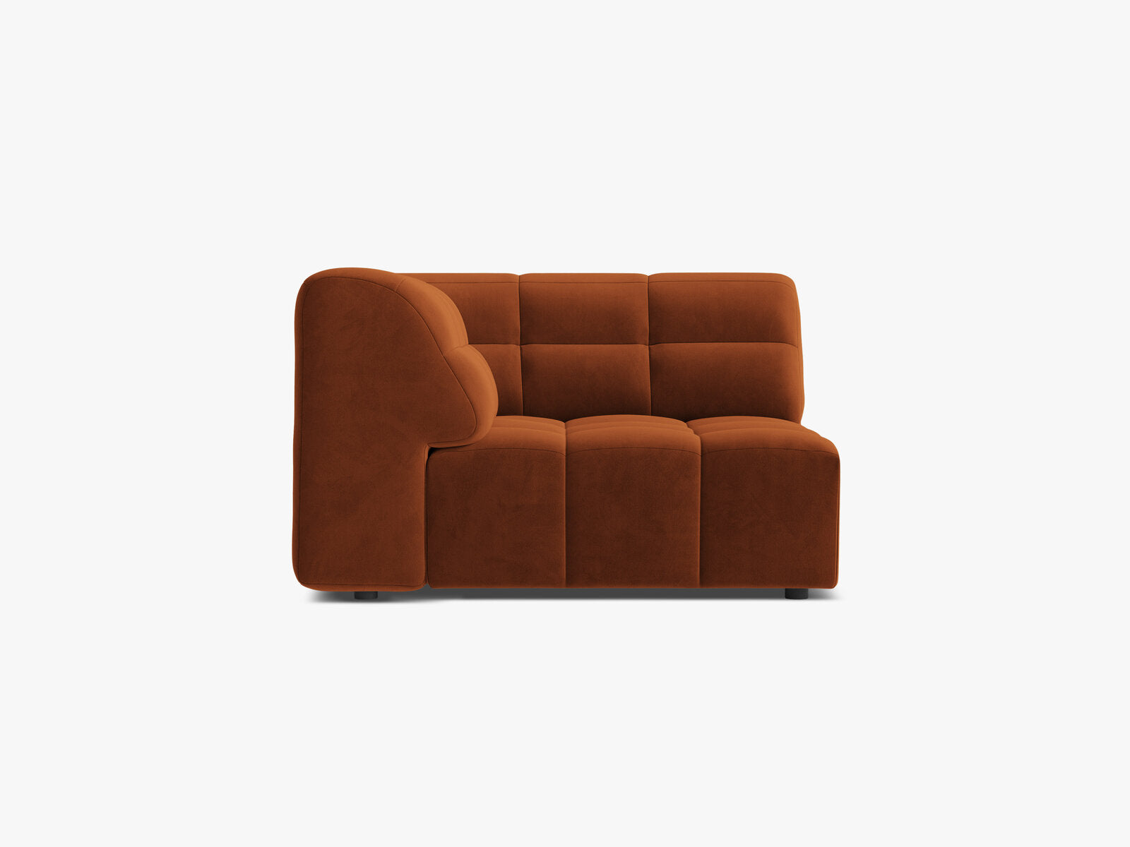 Micadoni Jennifer Eckmodul Samt Bluvel Terrakotta