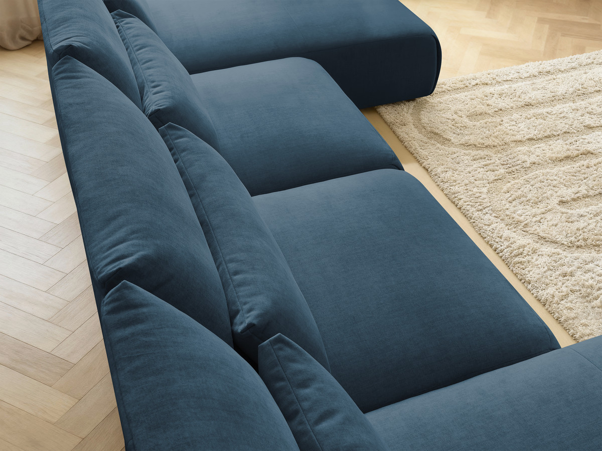 Bobochic Jana Wohnlandschaft Samt Blau