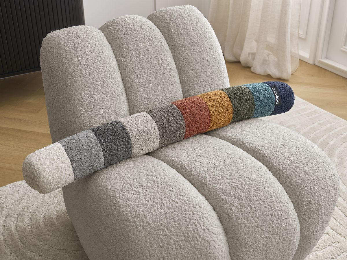Bobochic Janissaire Sessel 81 × 90 cm Bouclé-Stoff Beige