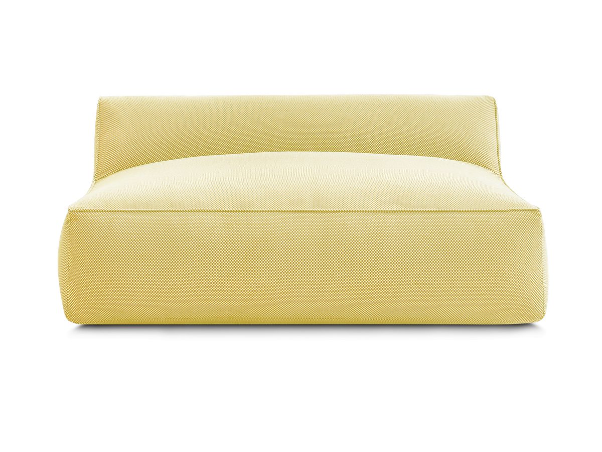 Bobochic Riviera Sofamodul 2-Sitzer Melange-Stoff Gelb