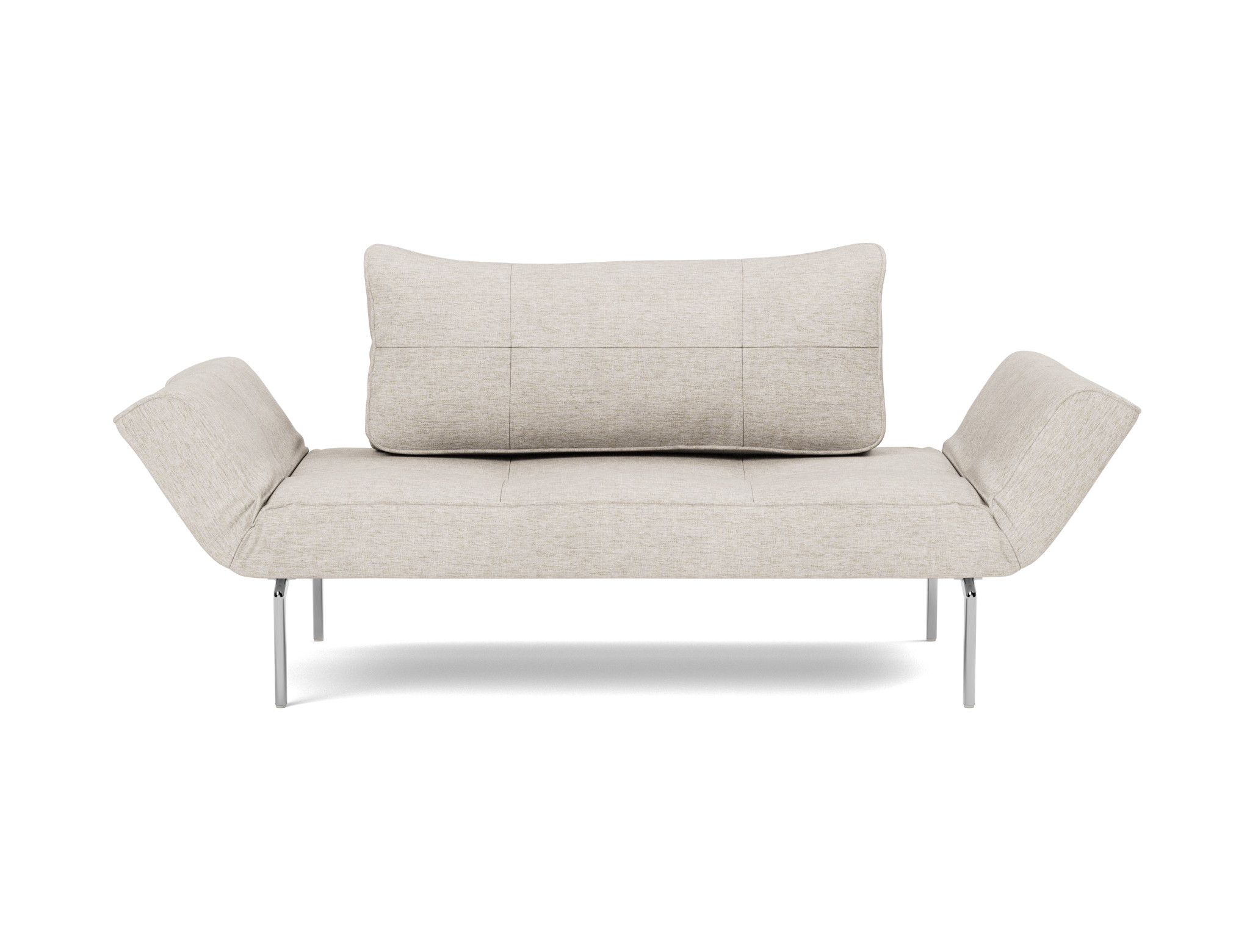 Tagesbett Zeal Chenille Yuveno 470-Natural Beine Straw Aluminium