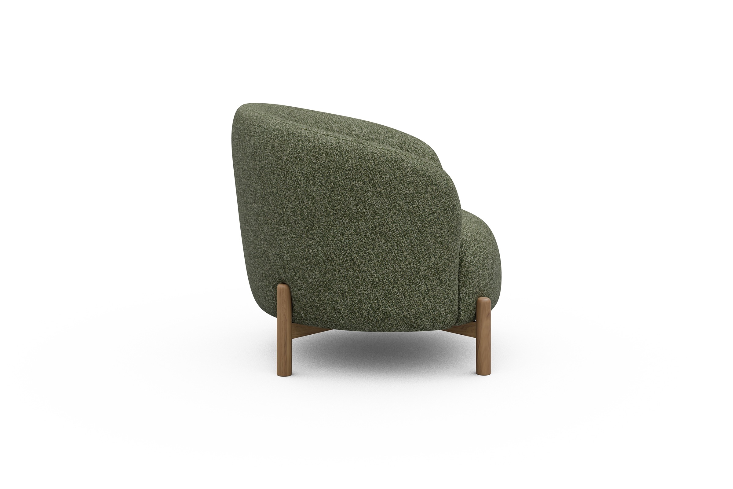Sessel Ronda Holzbeine Eiche Natur Carreno-Vivid-Green