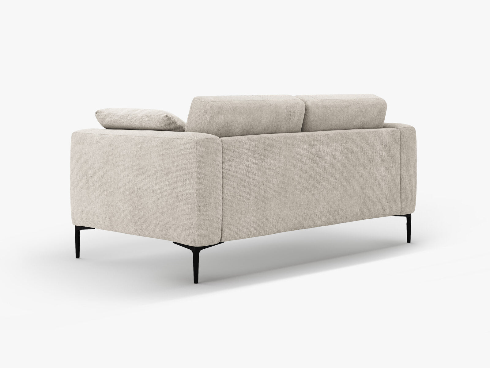 Micadoni Sofa Bemy 2-Sitzer Strukturierter Stoff Beige