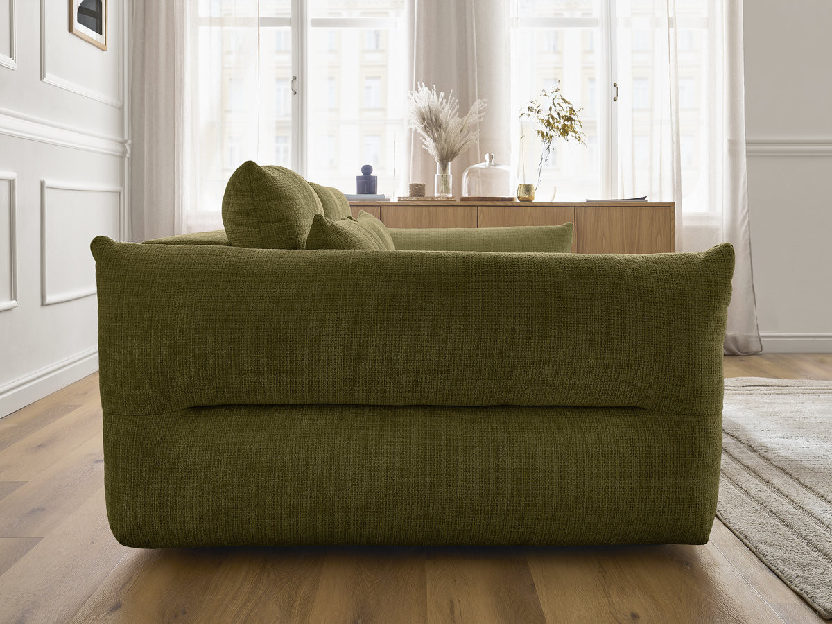 Bobochic Neil Sofa 3-Sitzer Strukturstoff Grün