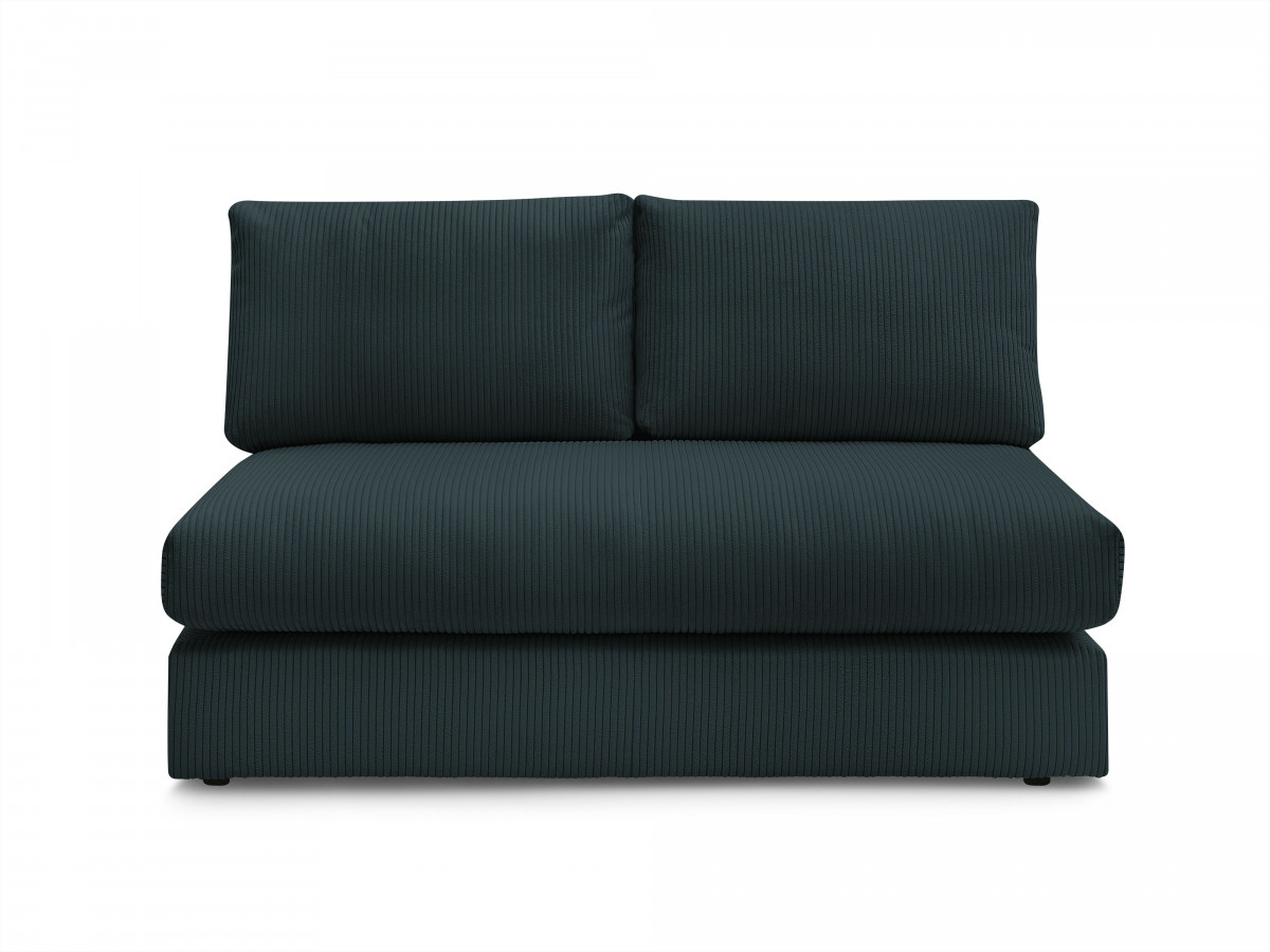 Bobochic Paris Sofamodul 2-Sitzer Cordsamt Dunkelblau