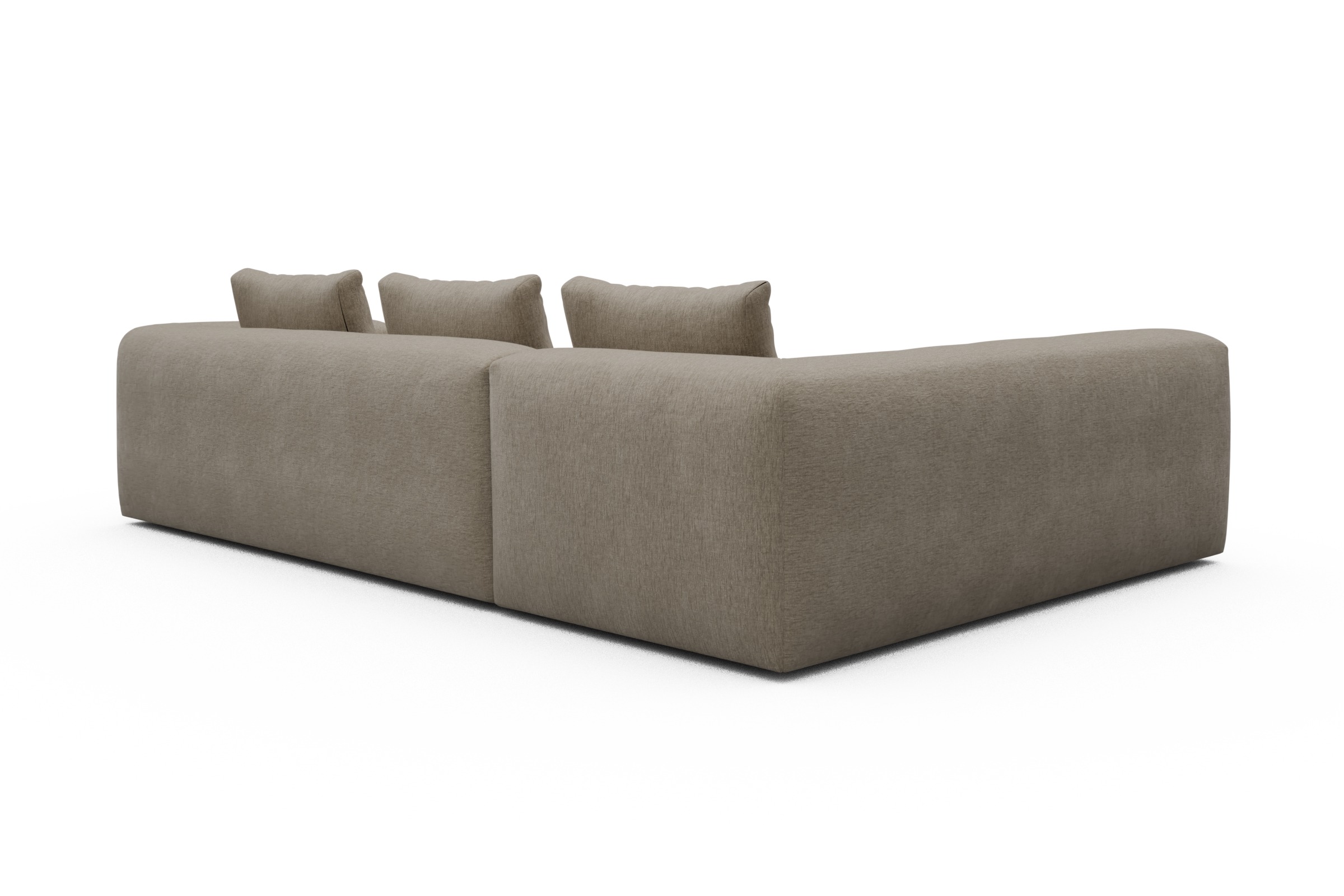 Ecksofa Fred 2x 2,5-Sitzer links offen Smooth-Belge