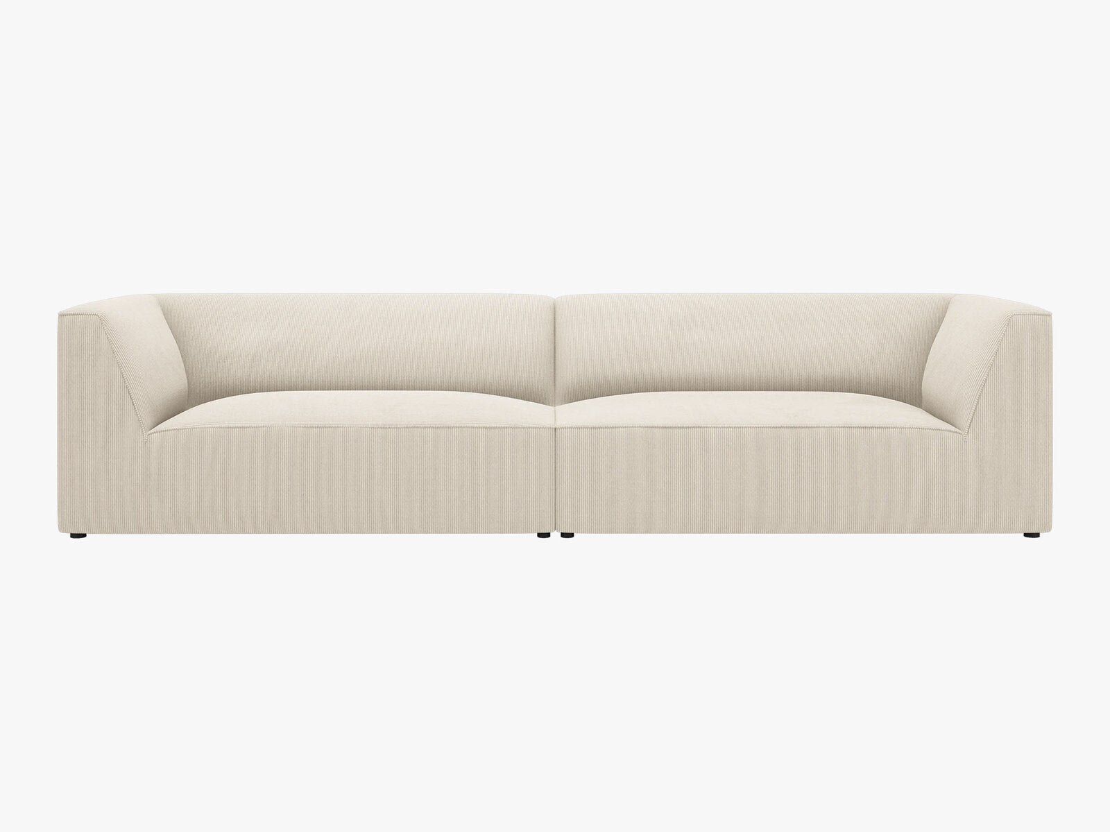 Micadoni Sofa Ruby 4-Sitzer Kord Scala Helles Beige