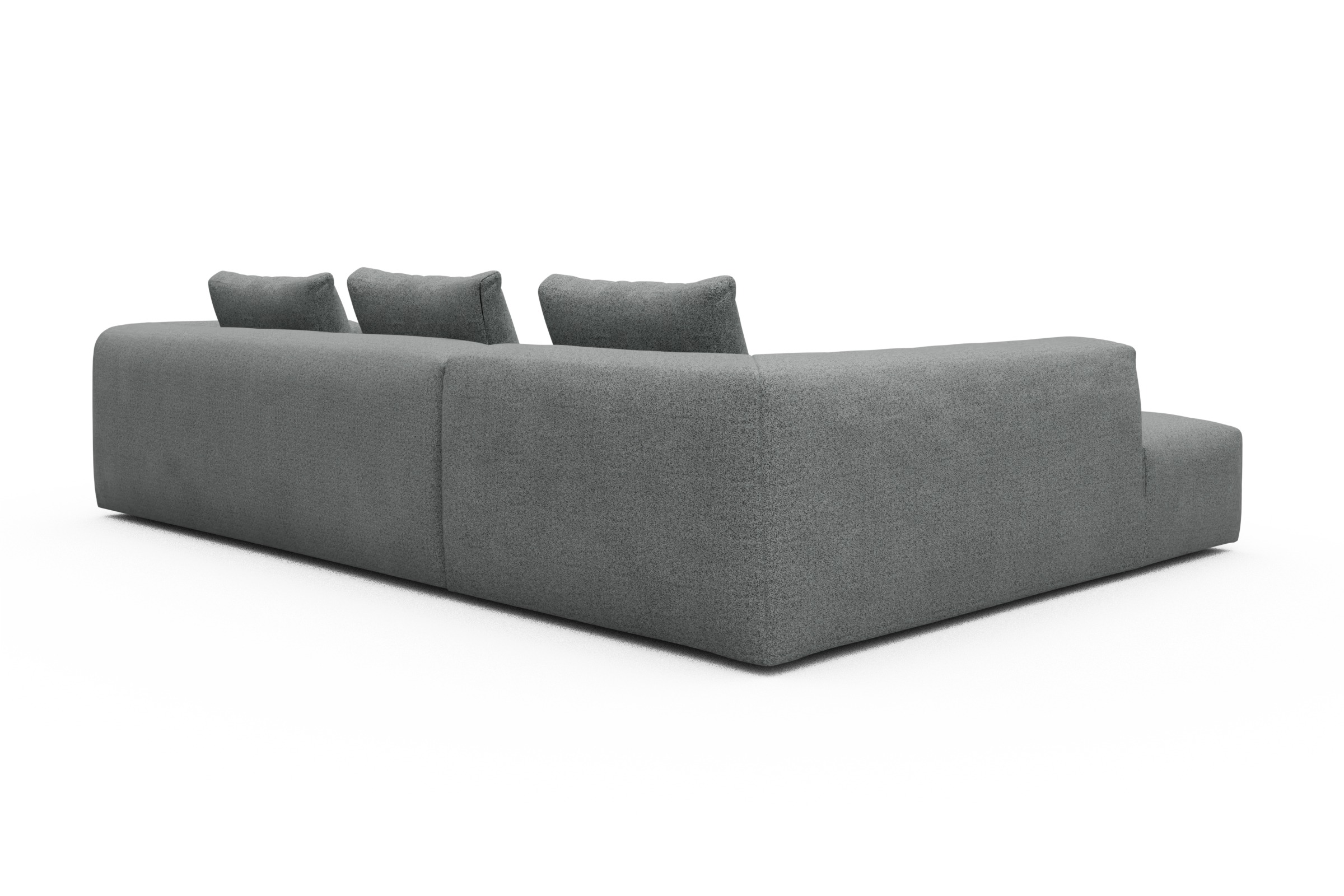 Ecksofa Fred Relax-Ecke links mit 2,5-Sitzer Aivi-Gravet-Grey