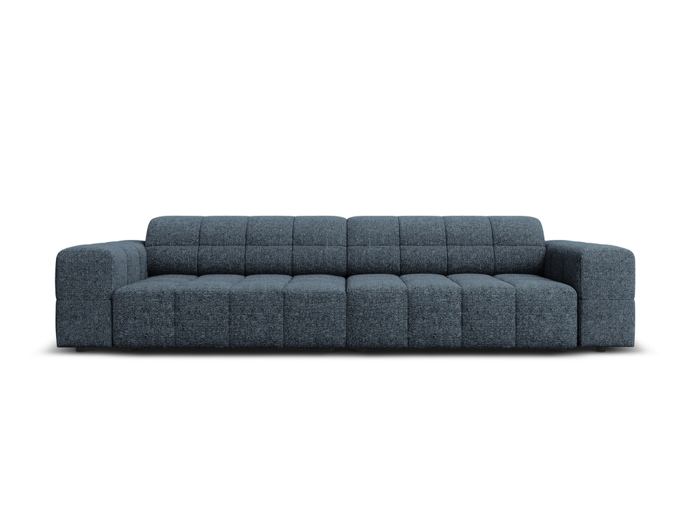 Cosmopolitan Design Sofa Chicago 4-Sitzer Chenille Haga Königsblau