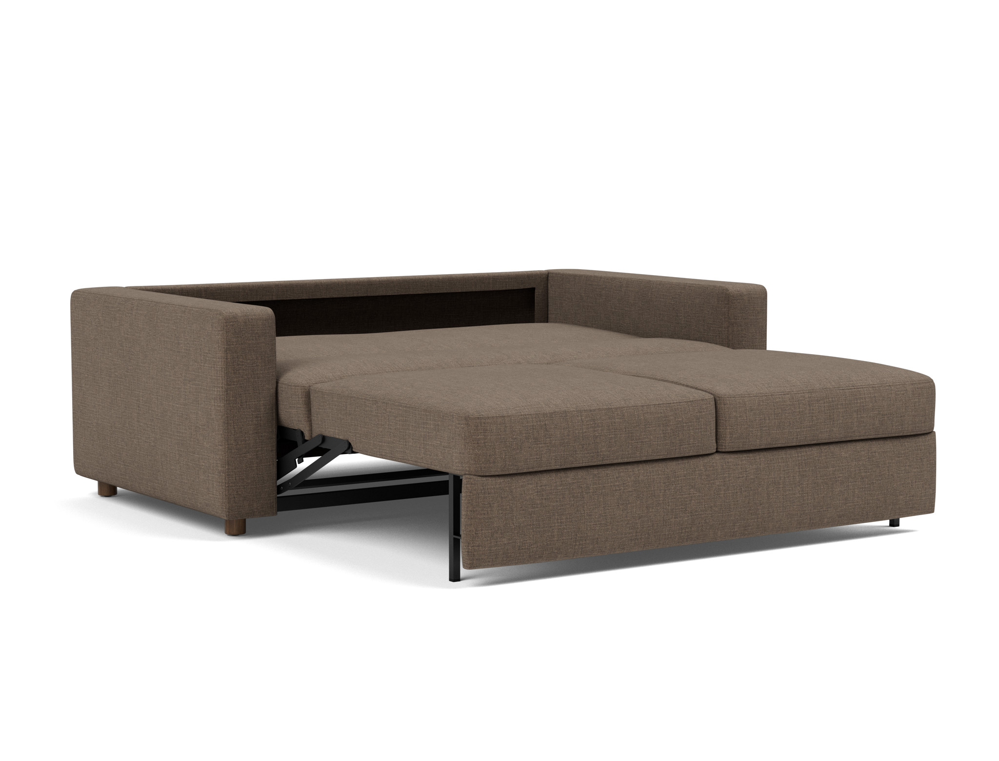 Schlafsofa Neah mit Standard-Armlehnen 160 Chenille Esina 411-Cedar-Brown